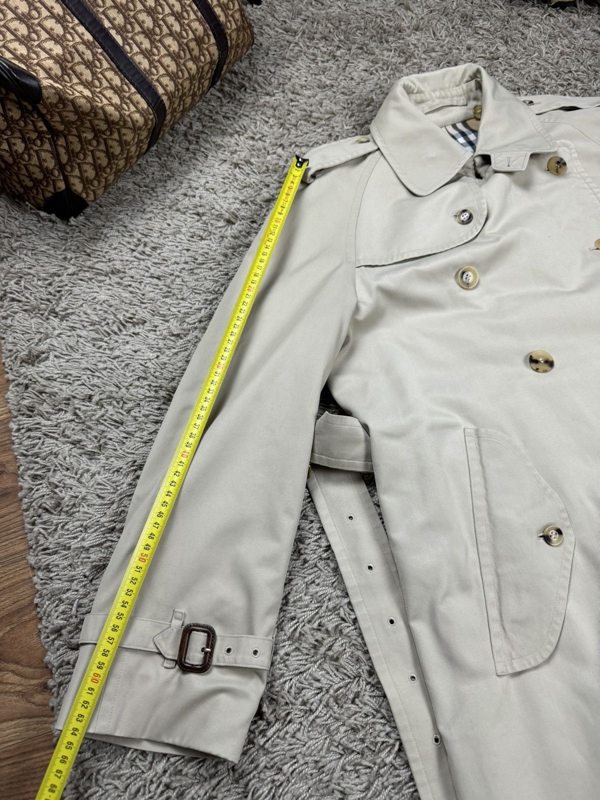 Burberry × Vintage Vintage trench coat Burberry original luxury streetwear item Size L / US 10 / IT 46 - 8 Thumbnail
