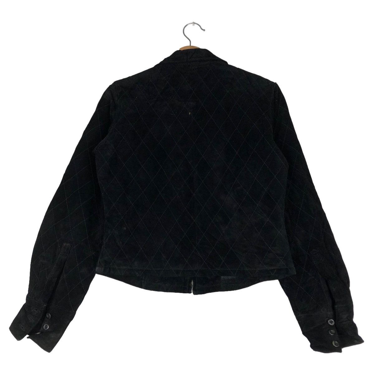 Japanese Brand 🔥Vtg Cropped Leather Jacket Biker Home Made Pelle Pelle Size US M / EU 48-50 / 2 - 8 Thumbnail