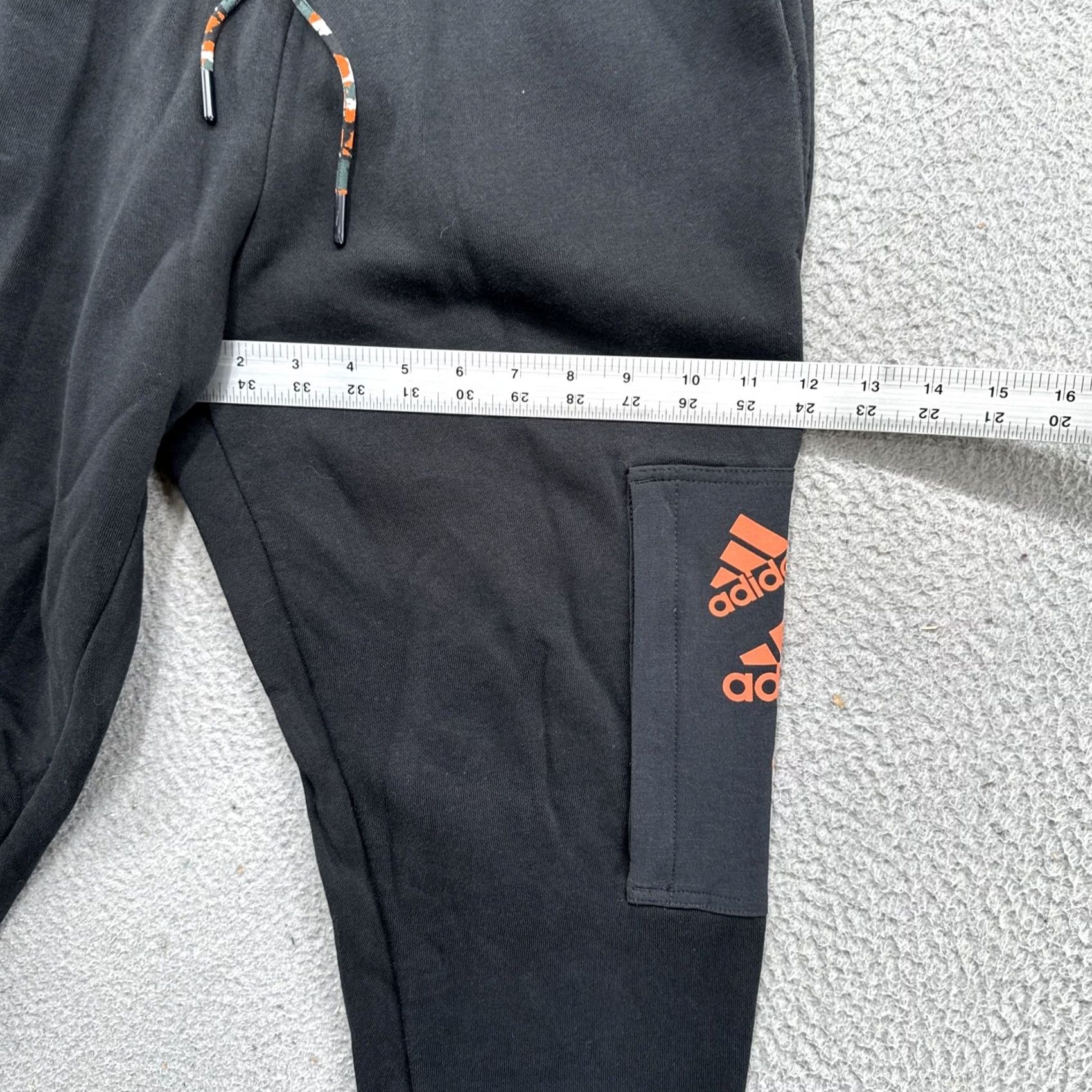 Adidas Adidas Track Pants Men’s Small Black Elastic Waist Drawstring Straight Leg Joggers Pants Size US 29 - 7 Thumbnail