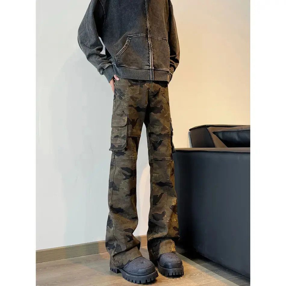 Japanese Brand Retro loose hip-hop straight leg jeans Size US 30 / EU 46 - 5 Thumbnail