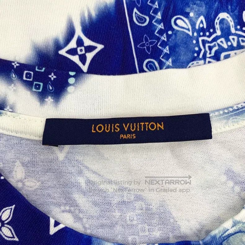 Louis Vuitton Louis Vuitton Blue logo cashew print full print tie-dyed c Size US S / EU 44-46 / 1 - 5 Thumbnail