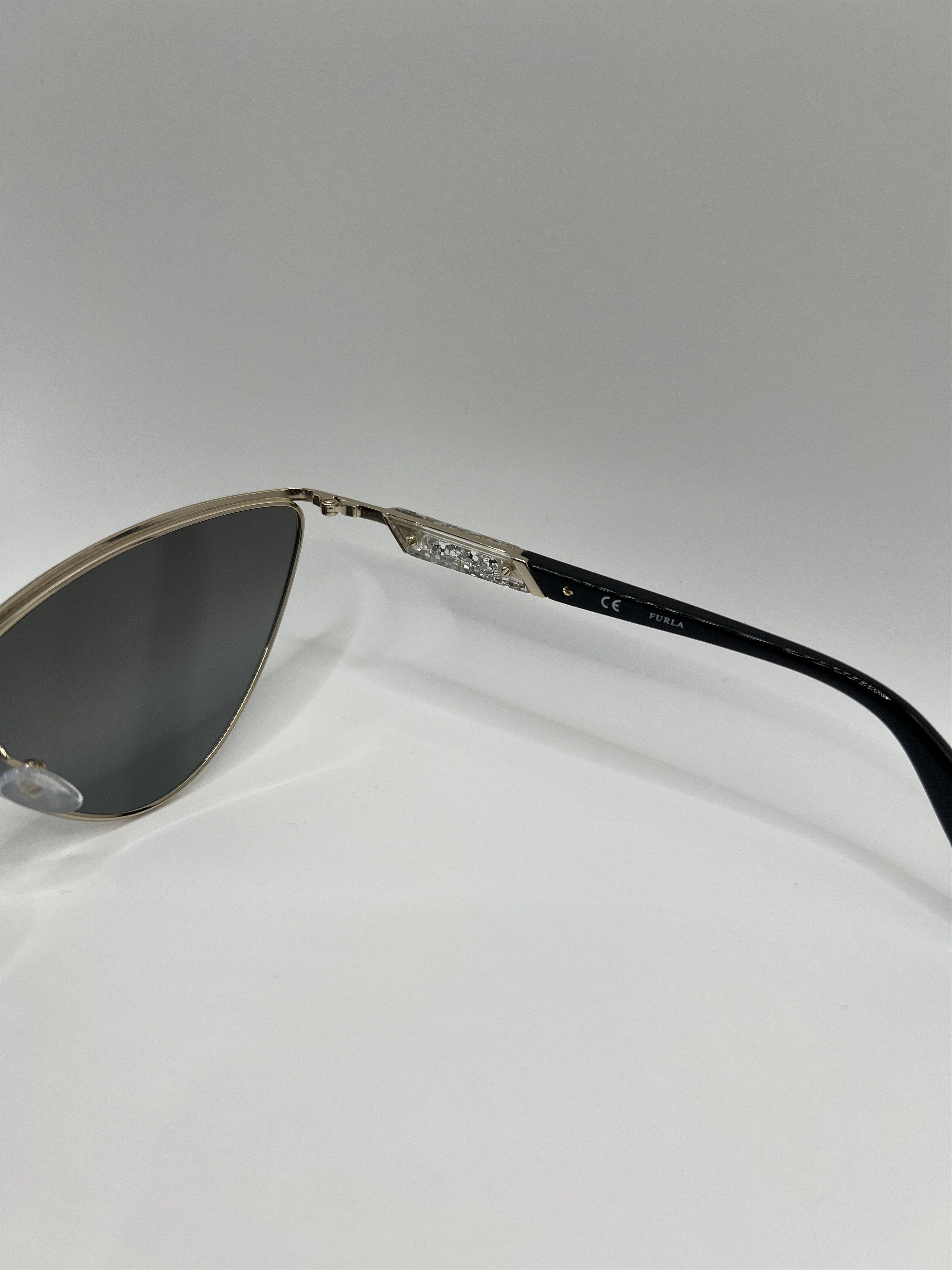 Furla Furla SFU311 Cat Eye Crystal Sunglasses Black/Gold Size ONE SIZE - 9 Thumbnail