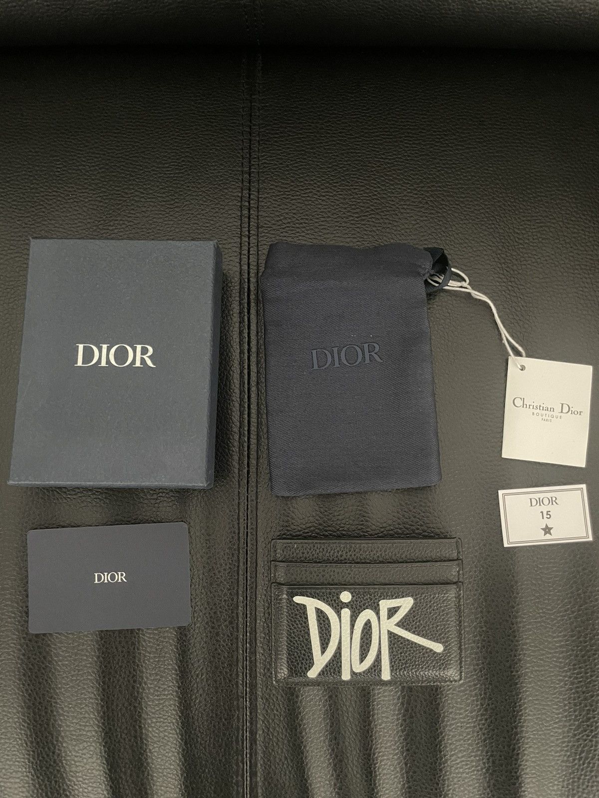Dior × Stussy Dior & Shawn Card Holder | Grailed