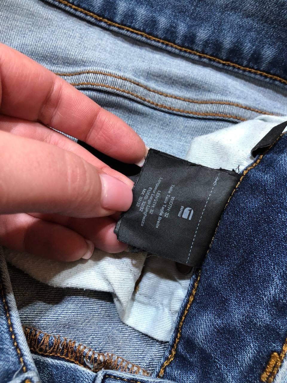 G-Star G-Star RAW 3301 Slim Jeans Denim Designer Straight Pants Size US 32 / EU 48 - 3 Thumbnail
