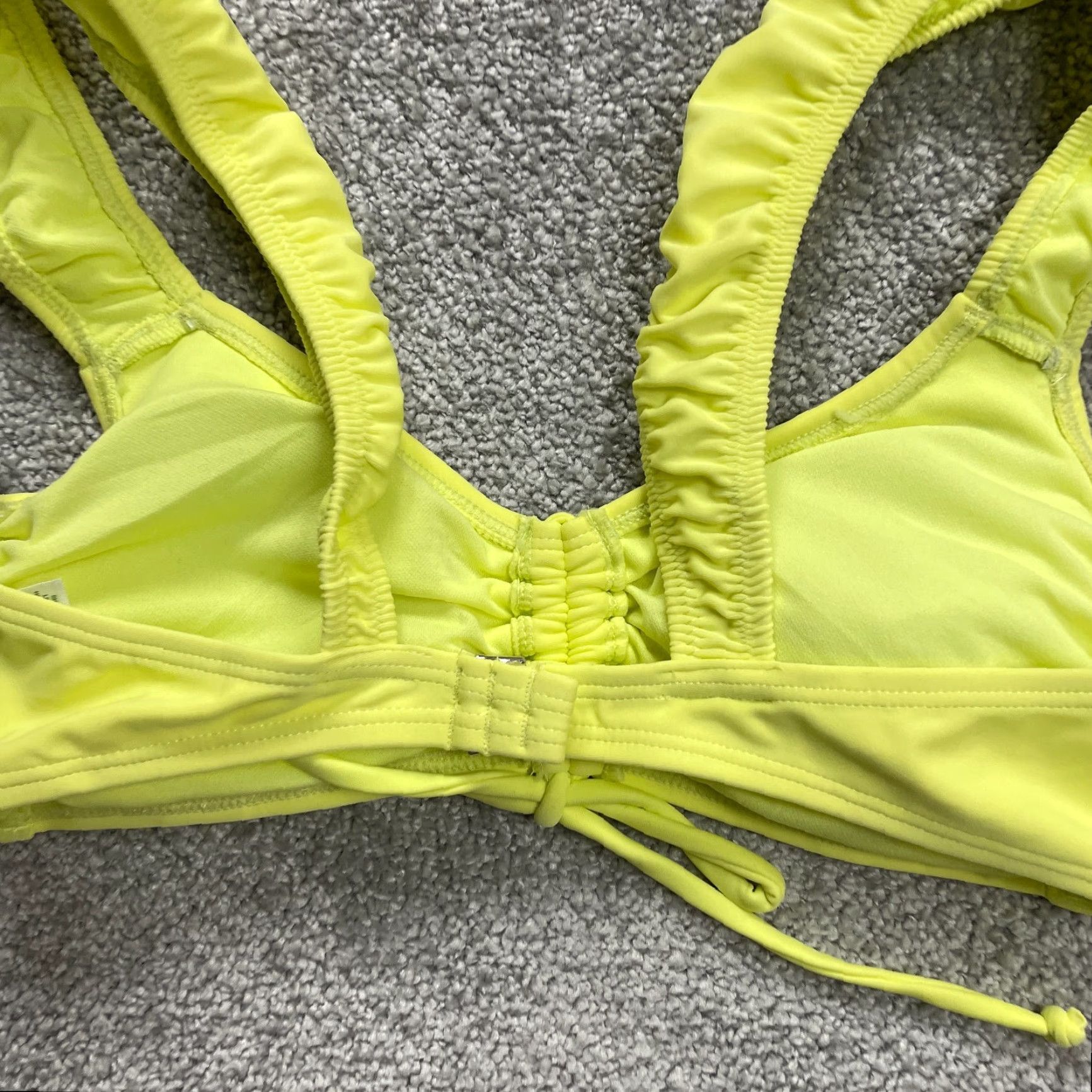Vintage Wild Fable Bikini Top Womens S Solid Yellow Beach Summer NWT Size S / US 4 / IT 40 - 4 Thumbnail