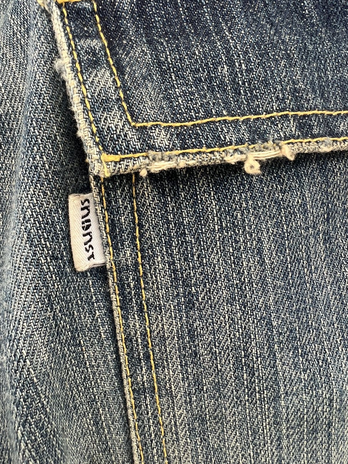 Sandinista MFG VTG 2005 Sandinista Japan Dirty Mud Denim Fatigue Jeans Size US 34 / EU 50 - 17 Thumbnail