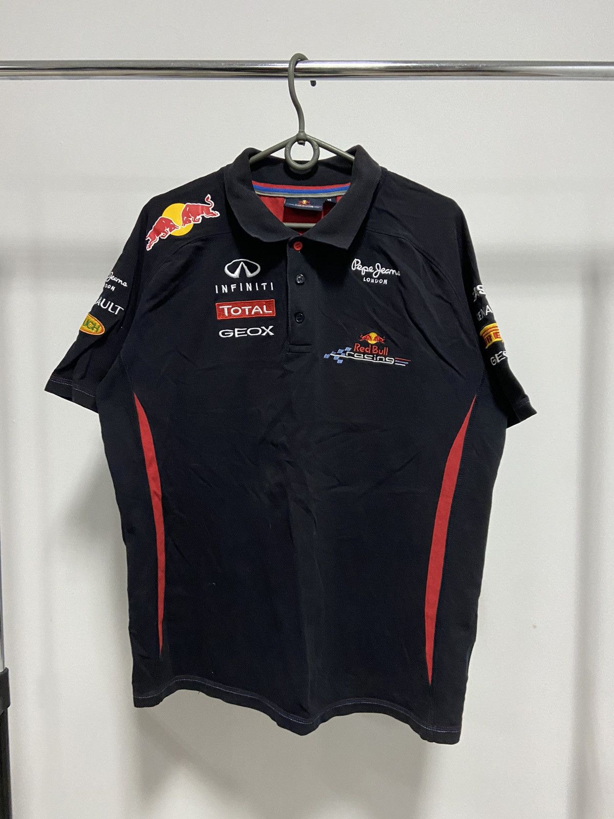 Red Bull × Vintage Red bull polo t shirt big logo racing vintage buttons Size US XL / EU 56 / 4 - 2 Thumbnail