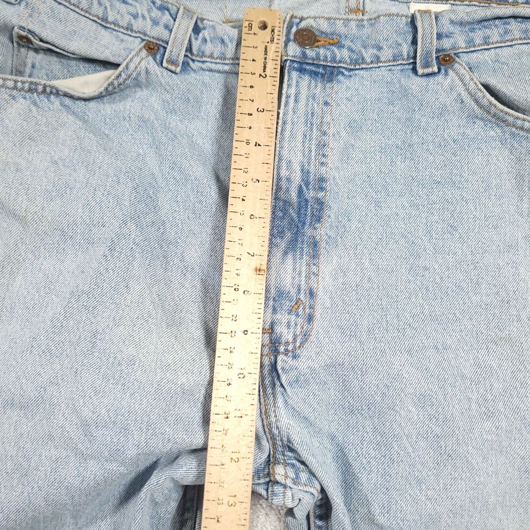 Levi's VINTAGE Levi's 505 Jeans Mens 40x29 Blue 90s Orange Tab Distressed Stained Denim Straight Regular 5-Pocket Jeans Mens Size US 40 / EU 56 - 6 Thumbnail