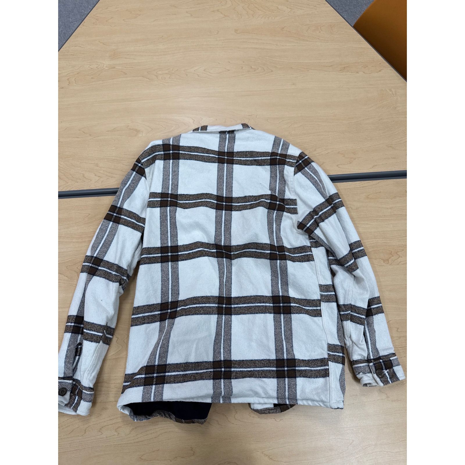 RVCA RVCA Plaid Shirt Jacket Shacket White Brown Men’s Large Size US L / EU 52-54 / 3 - 2 Thumbnail