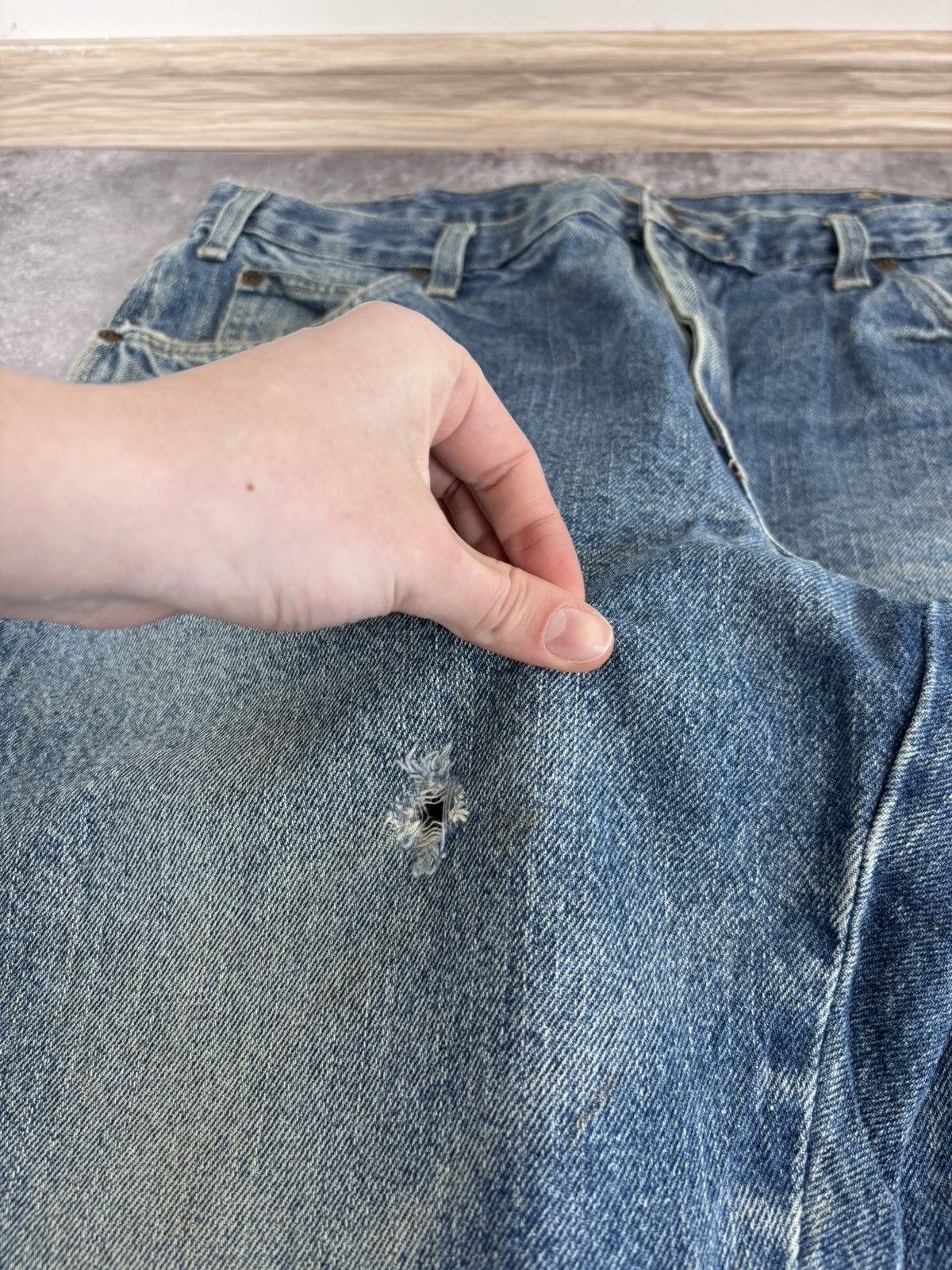 Dickies Vintage Dickies Faded Blue Distressed Denim Jeans Size US 36 / EU 52 - 18 Thumbnail