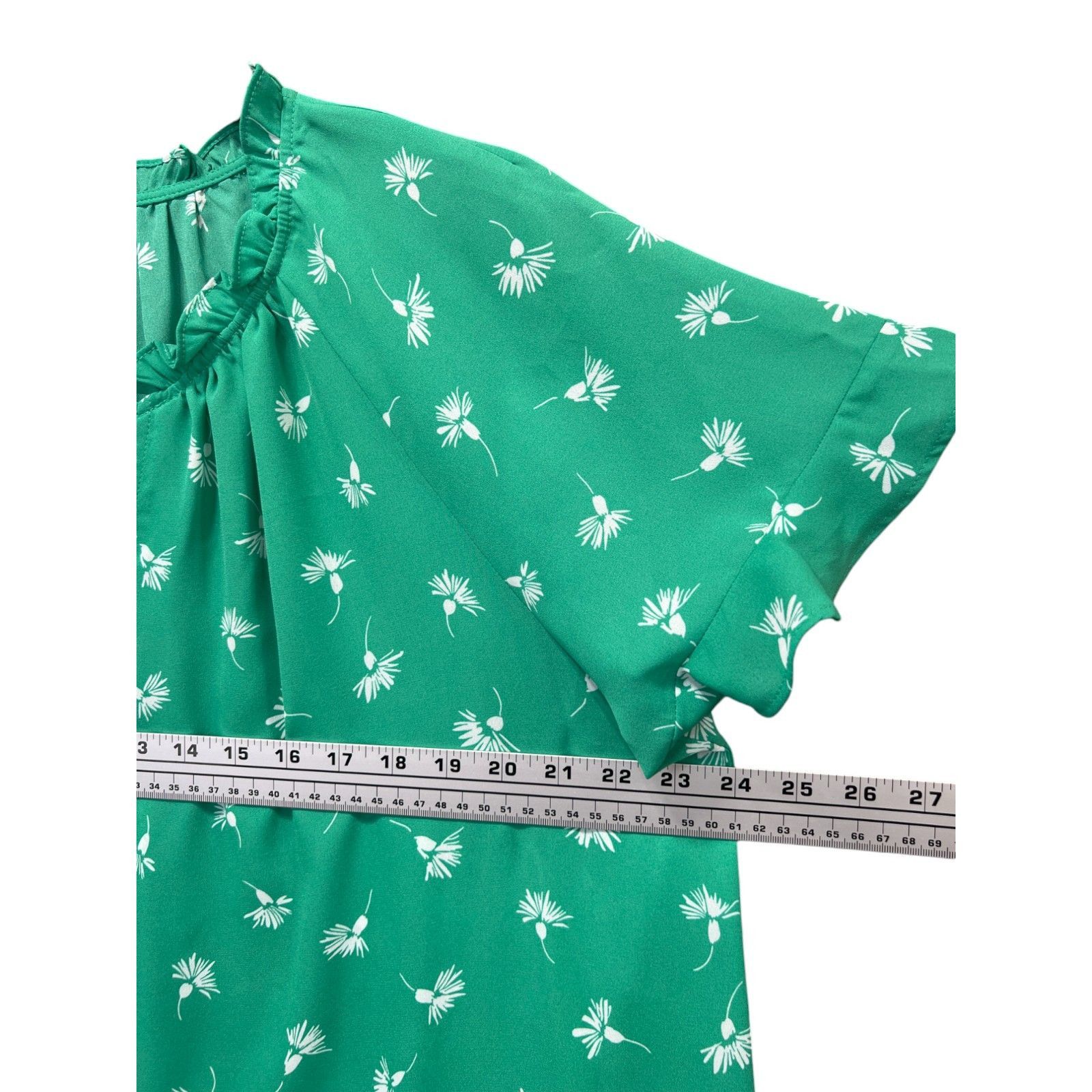 Other Liz Claiborne - Women's Plus Size Short Sleeve Open Neck Bow Size XS / US 0-2 / IT 36-38 - 5 Thumbnail