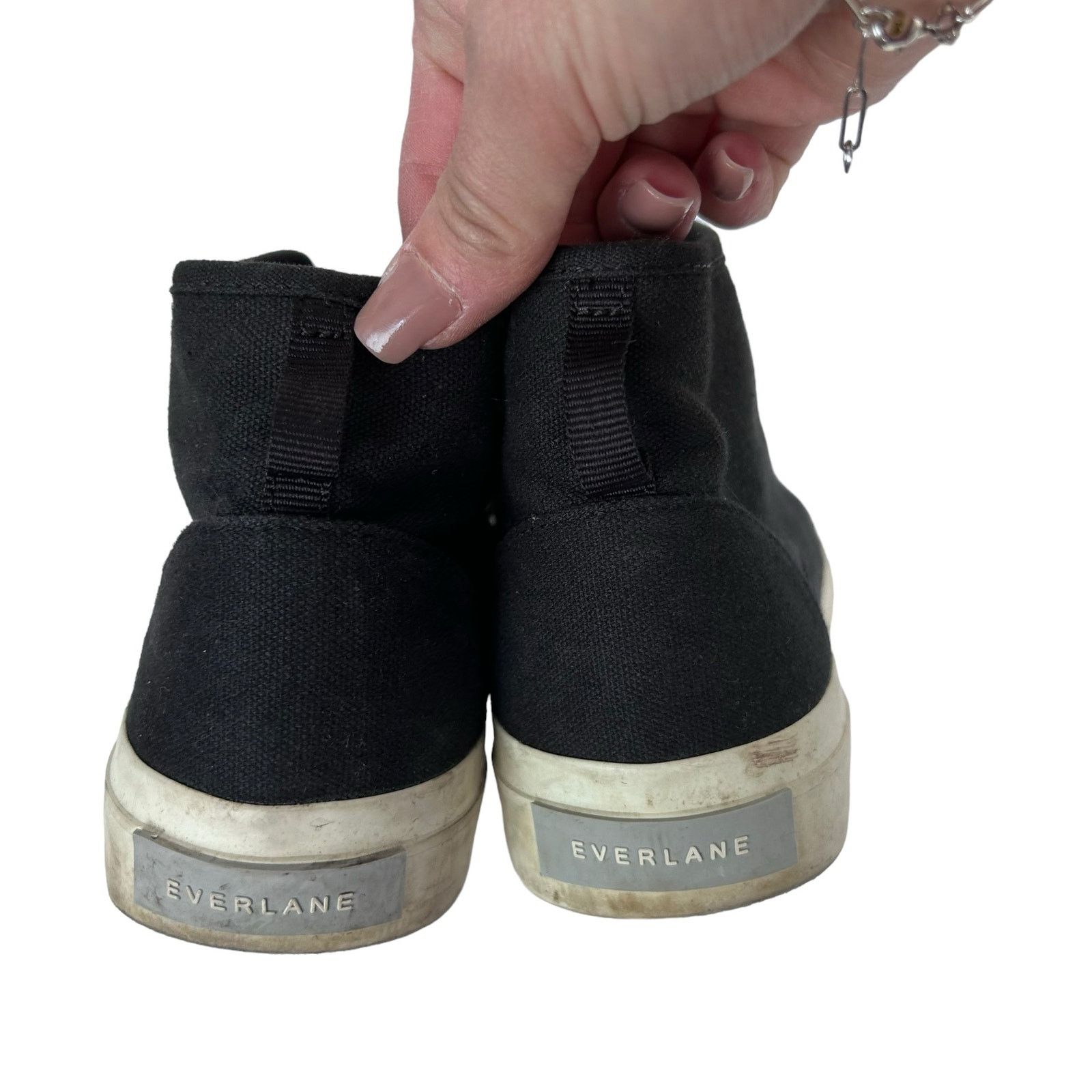 Everlane Everlane Black The Forever High Top Sneakers Sz 7 Size US 7 / IT 37 - 4 Thumbnail