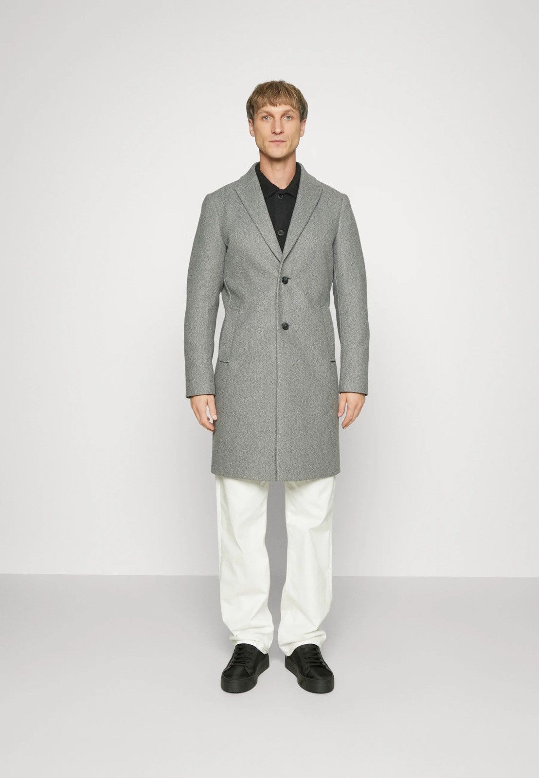 Other !DS! AW23 Isaac Dewhirst Gray Wool Coat Size US M / EU 48-50 / 2 - 3 Thumbnail