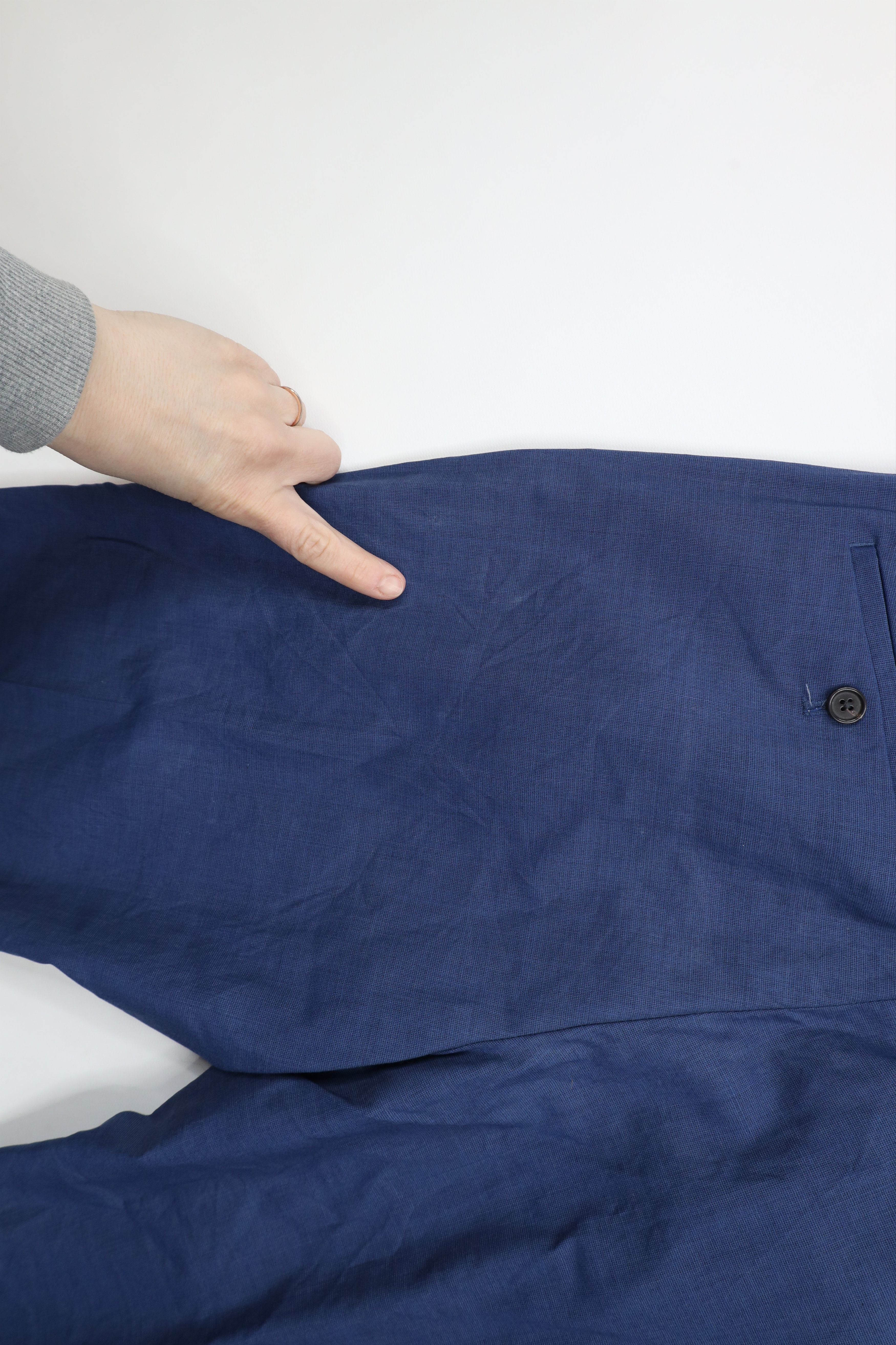 Banana Republic × Vintage Banana Republic Wool Blend Chino Pants Trousers Blue Size US 32 / EU 48 - 12 Thumbnail