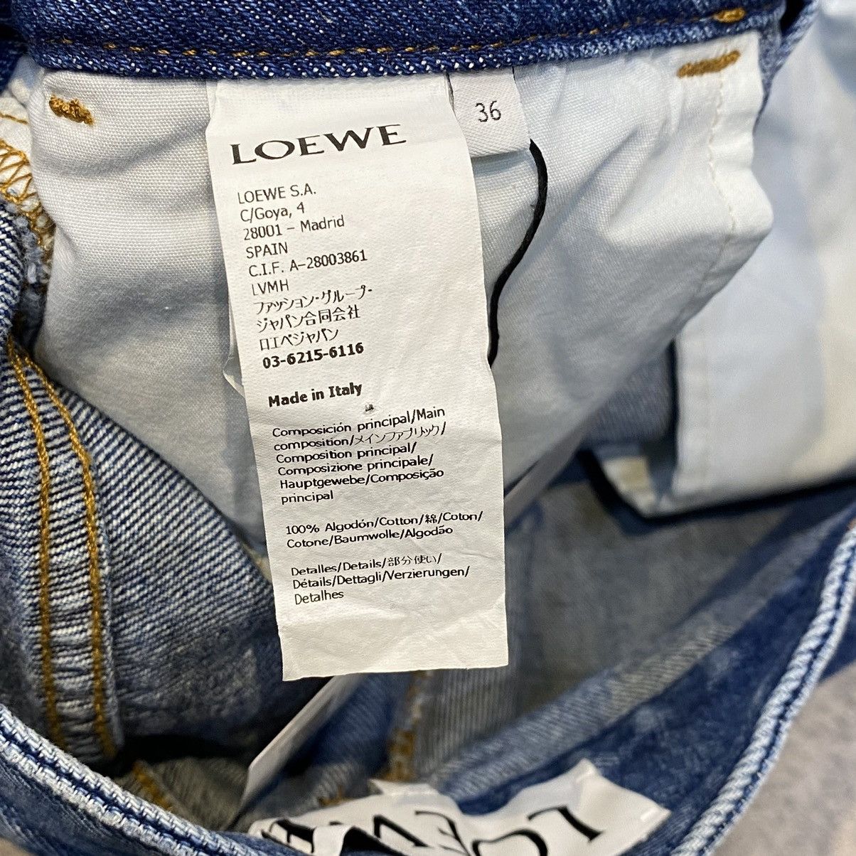 Loewe LOEWE Anagram Baggy Jean Size 25" / US 0 / IT 36 - 12 Thumbnail