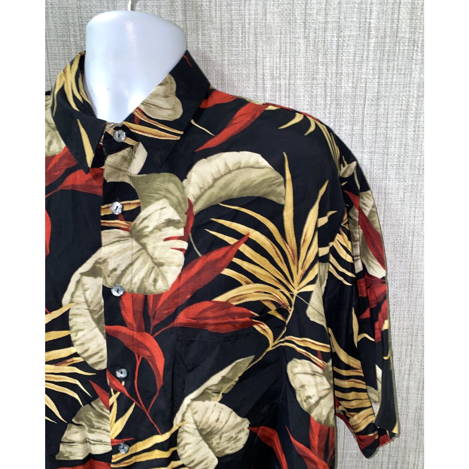 ALOHAS Straight Down Mens Multi Color USA Made Aloha Hawaiian Shirt Size L Size US L / EU 52-54 / 3 - 2 Thumbnail