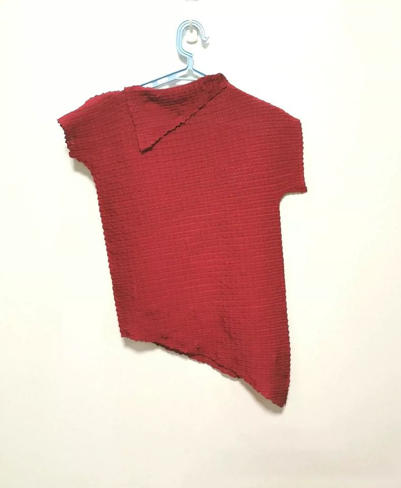 Issey Miyake issey miyake size:2 Red short-sleeved shirt Size XXS / US 00 / IT 34 - 2 Thumbnail