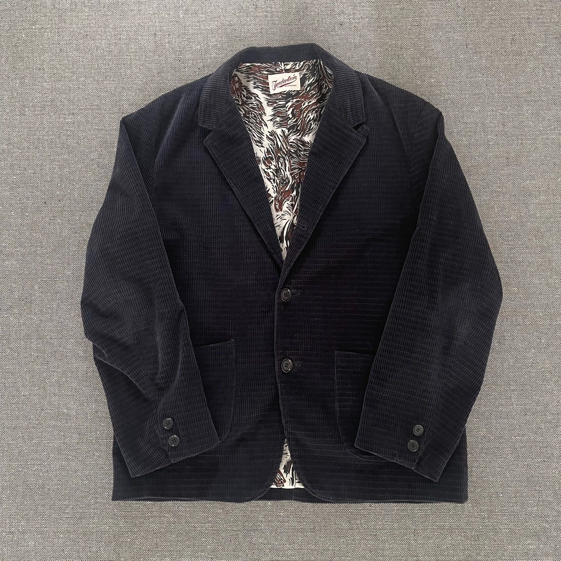 Tenderloin Tenderloin Navy Corduroy Blazer Size US M / EU 48-50 / 2 - 1 Thumbnail
