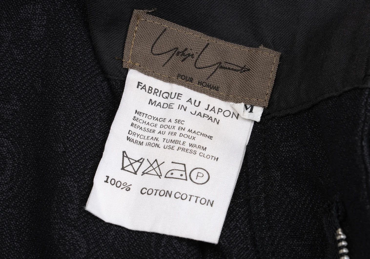 Yohji Yamamoto Yohji Yamamoto Black Cotton Wide Pants Size US 34 / EU 50 - 11 Thumbnail