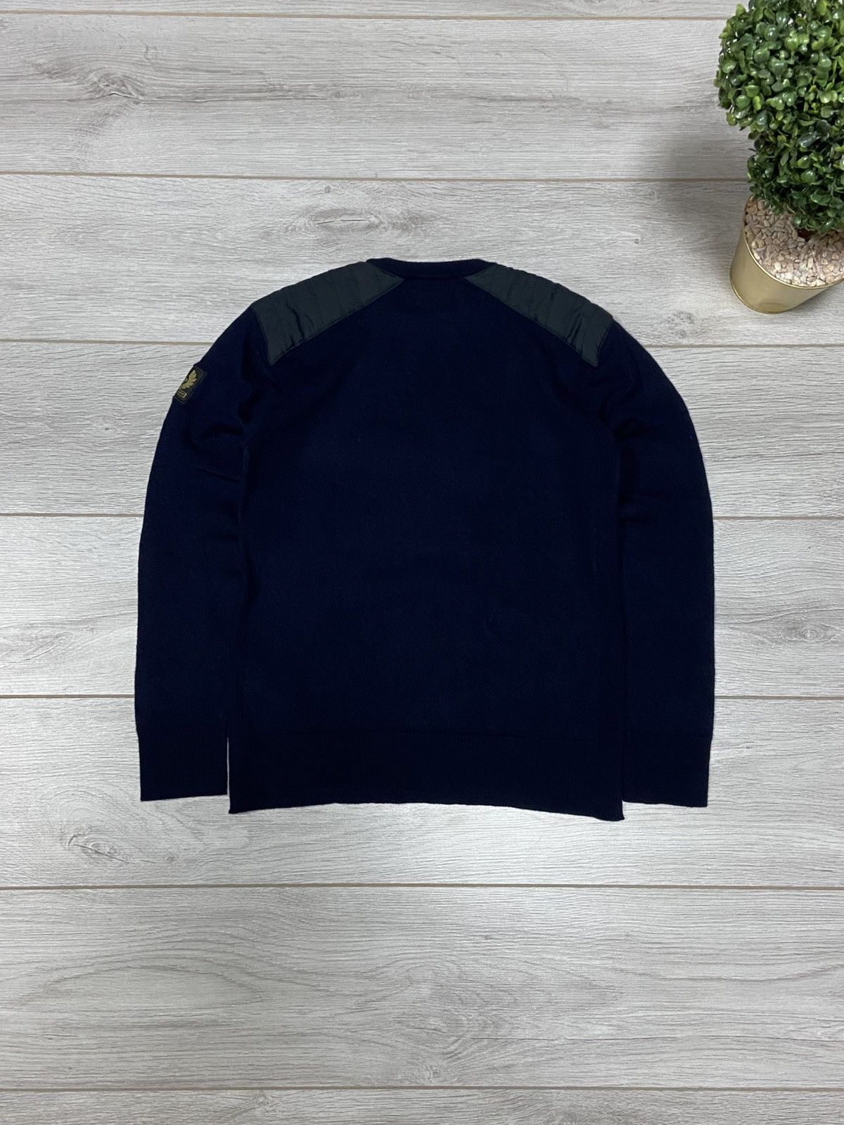 Belstaff Belstaff vintage wool sweater nylon Size US S / EU 44-46 / 1 - 9 Thumbnail