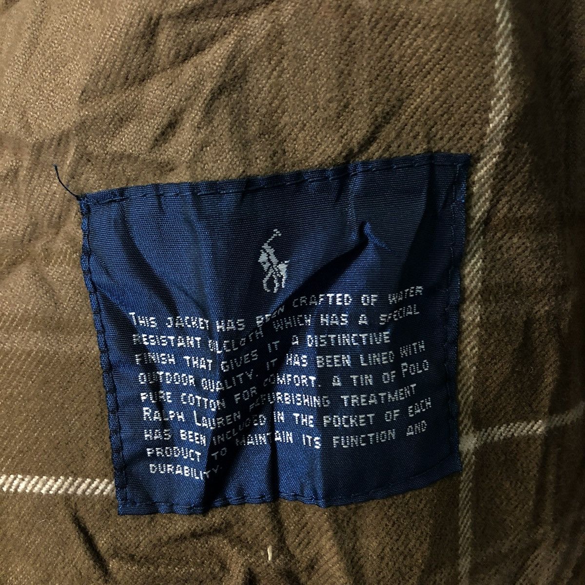 Polo Ralph Lauren 🔥VINTAGE WAX JACKET QUILTED POLO RALPH LAUREN BLANKET TARTAN Size US XL / EU 56 / 4 - 16 Thumbnail