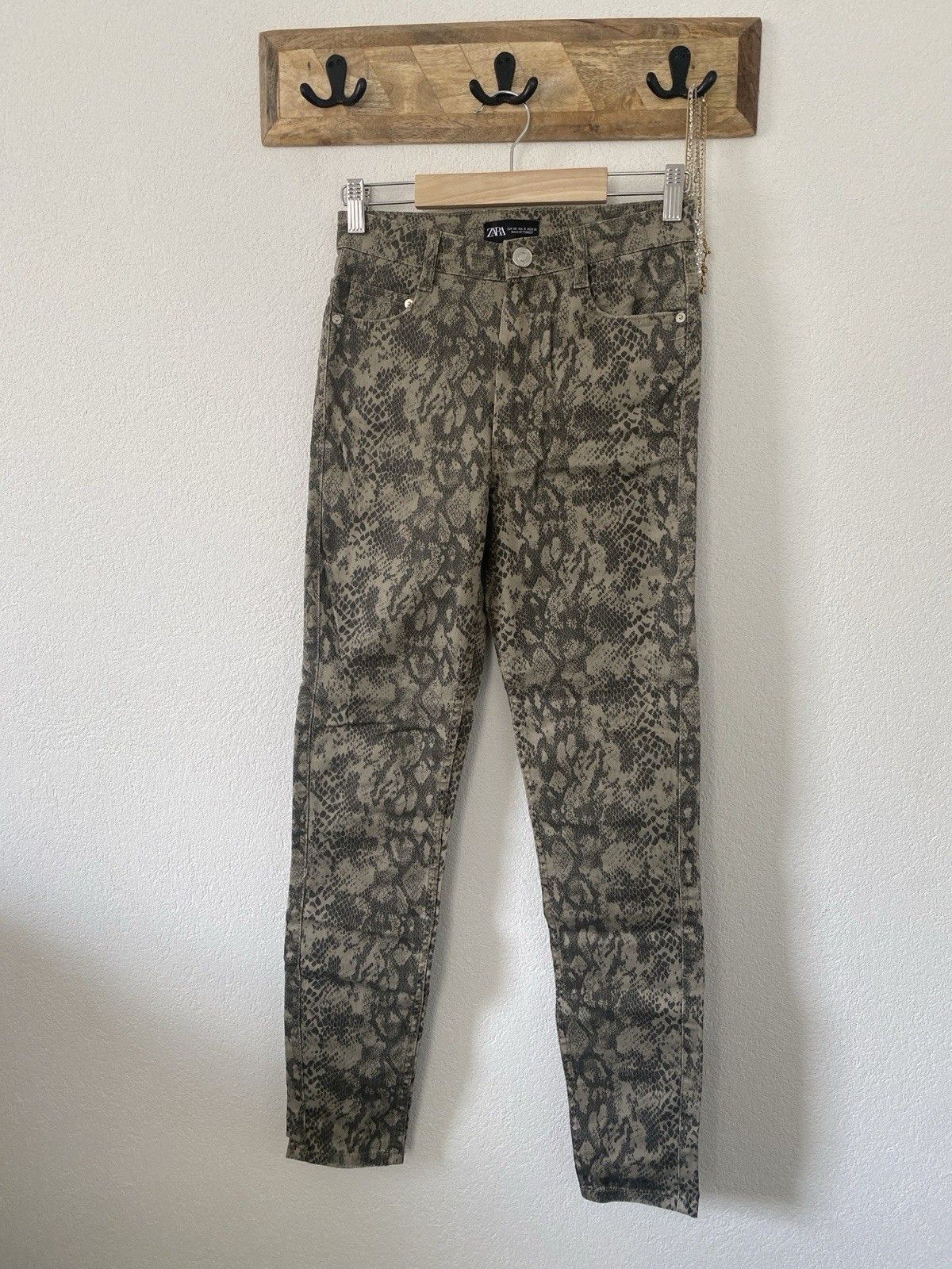 Other Zara Skinny Jeans Animal Print Size 38 Uk10 AA25 Size 32" / US 10 / IT 46 - 1 Thumbnail