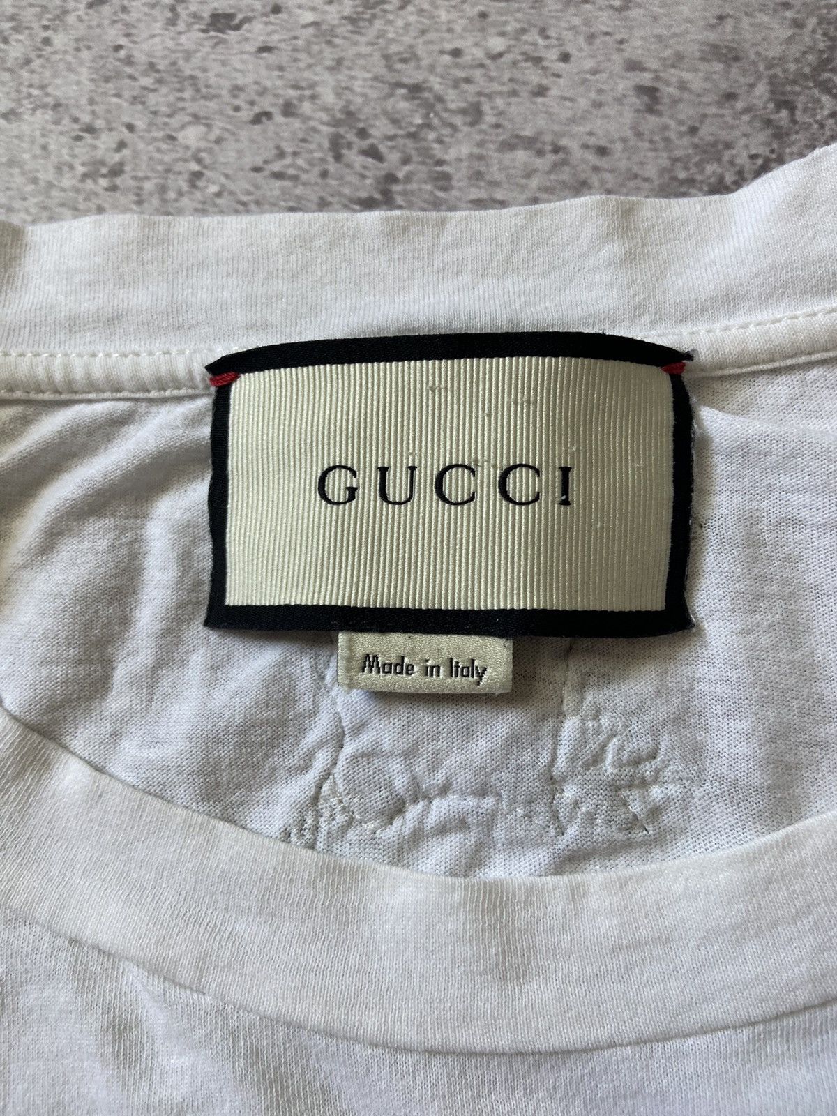 Gucci Gucci Distressed Flower Logo Tee Size US M / EU 48-50 / 2 - 3 Thumbnail