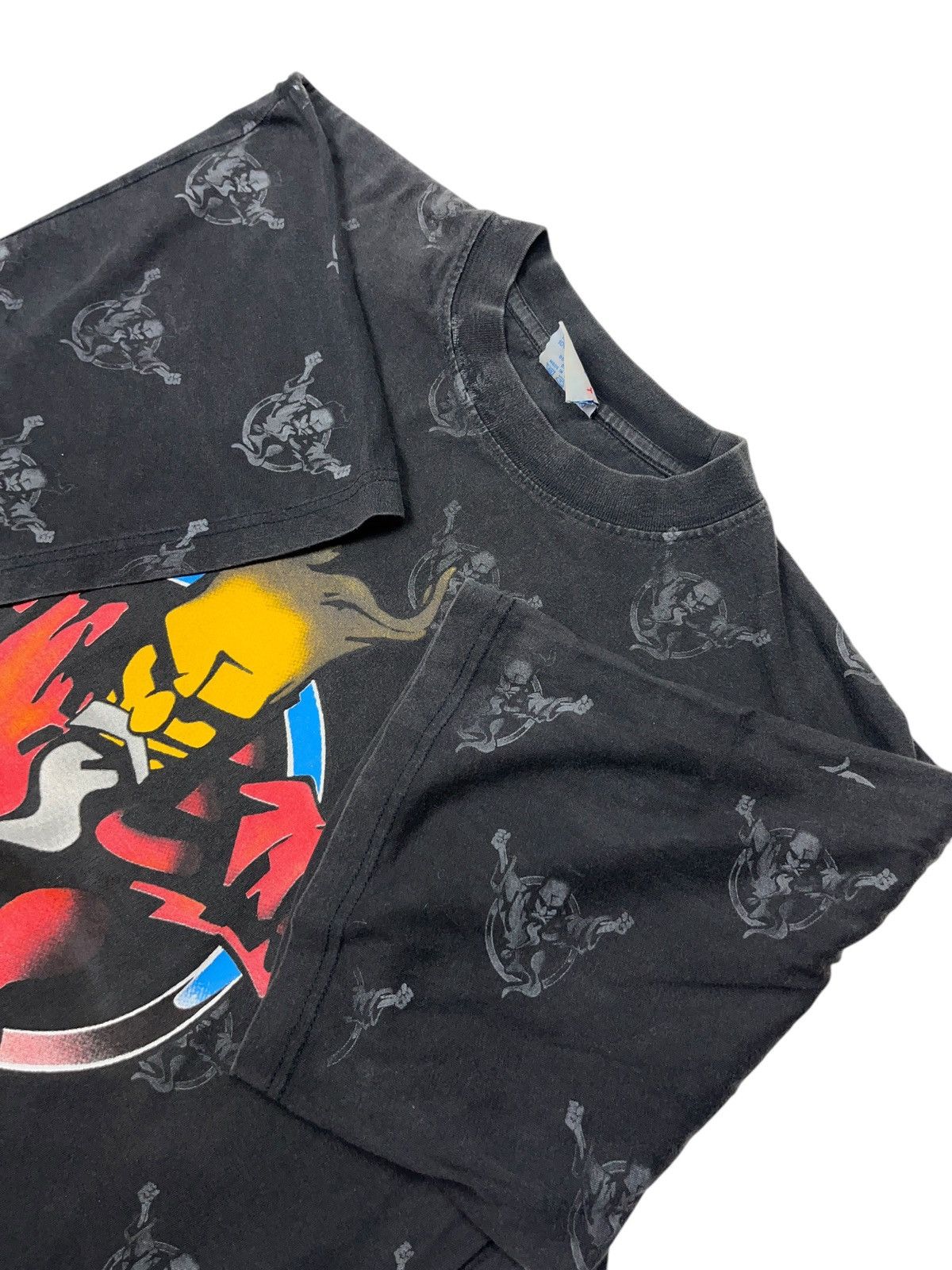 Thunderdome × Vintage Vintage 90s Thunderdome Wizard All Over Print T-shirt Gabber Size US XL / EU 56 / 4 - 7 Thumbnail