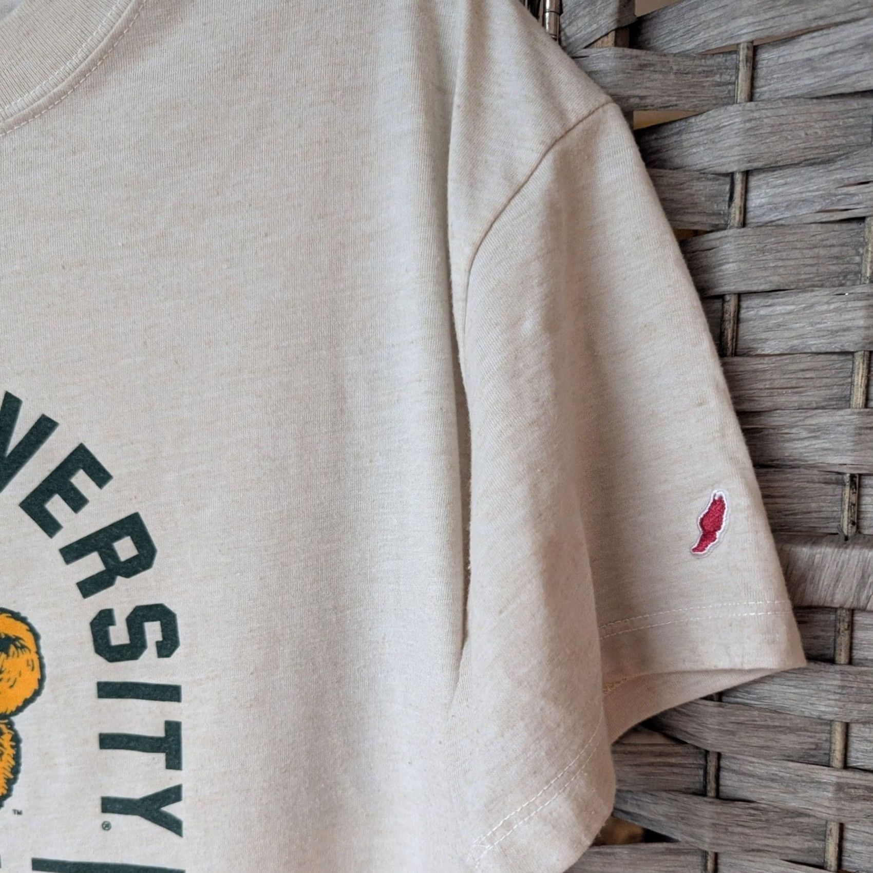 Etro League Baylor University T-Shirt Oatmeal Ivory Womens S Sailor Bear 1845 Bears Graphic Nautical Casual Short Sleeve Size S / US 4 / IT 40 - 3 Thumbnail