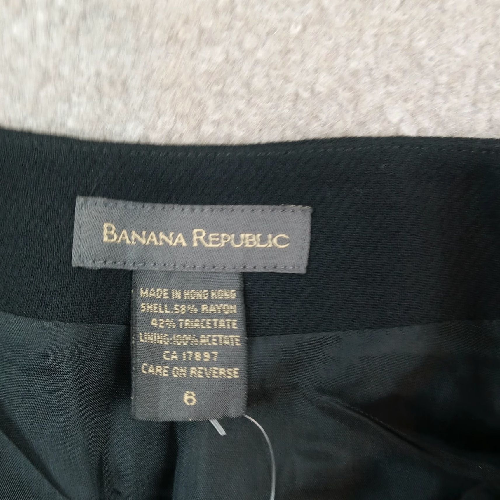 Banana Republic Banana Republic Black Pencil Skirt Womens 6 Lined Stretch Career Casual Classic Size 28" / US 6 / IT 42 - 7 Thumbnail