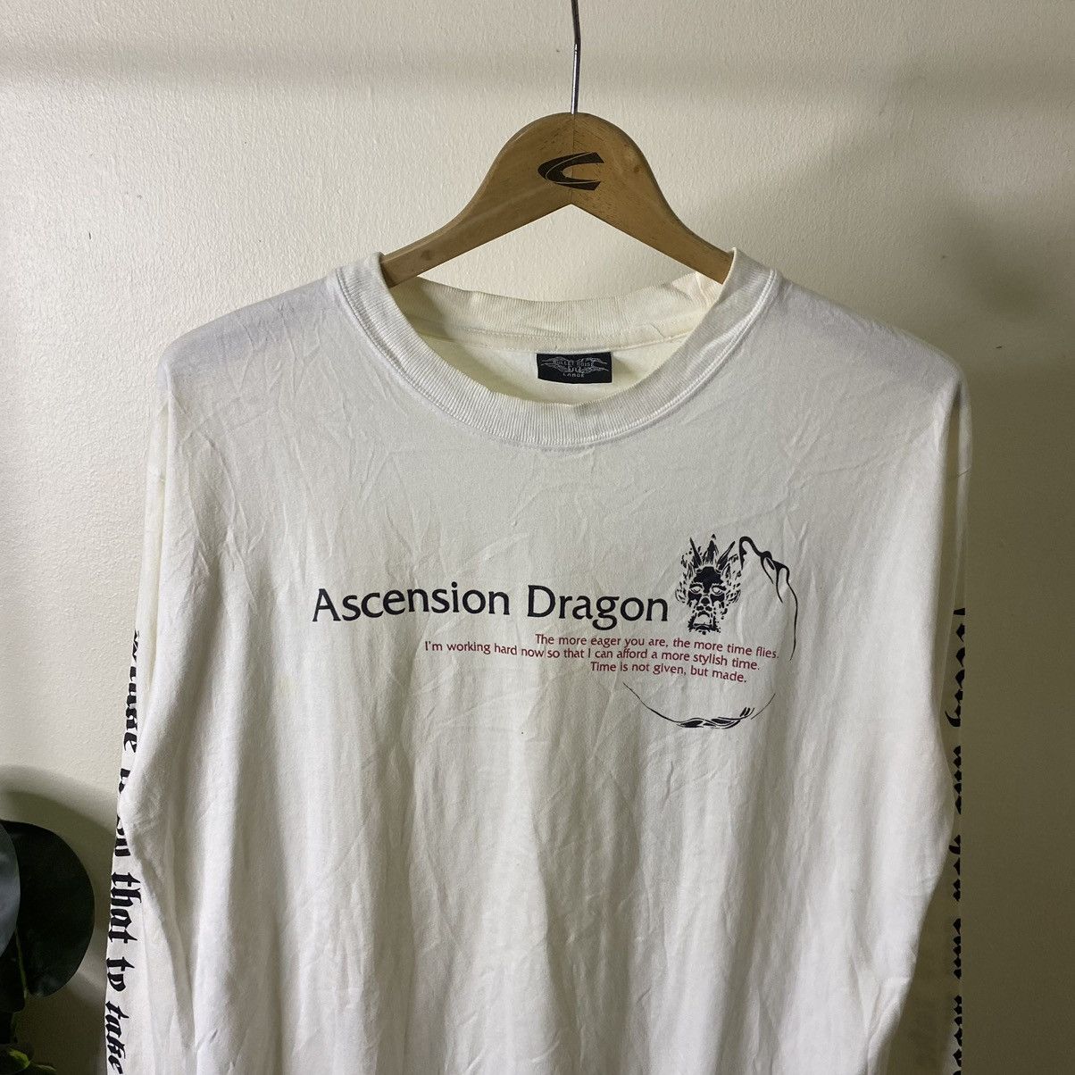 Japanese Brand Bullet Noise Ascension Dragon Seditionaries Poem LS Tee Size US L / EU 52-54 / 3 - 2 Thumbnail