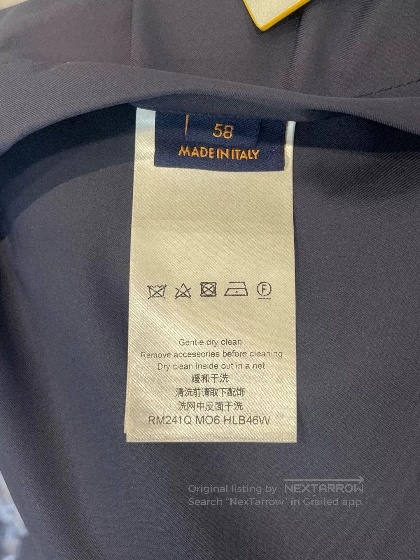 Louis Vuitton LV Navy Logo Print Reversible Windproof Jacket. Size US XXL / EU 58 / 5 - 4 Thumbnail
