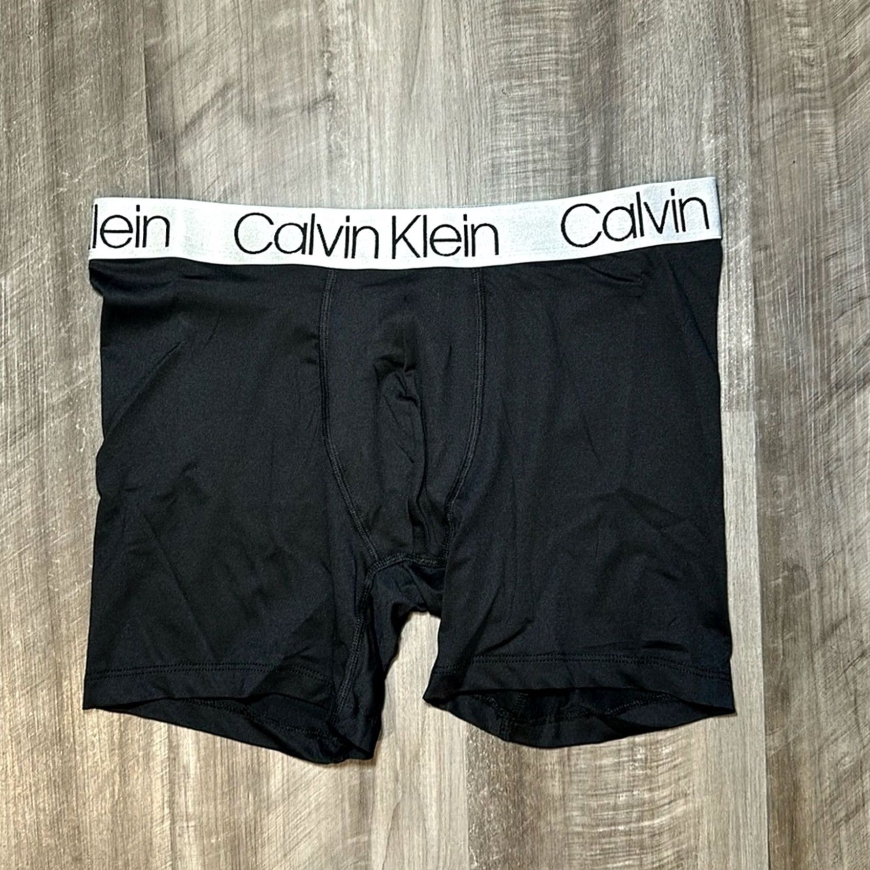 Calvin Klein Calvin Klein Underwear Boxer Brief - Medium M Black Men Regular Underwear / Boxer Brief Size 40R - 2 Thumbnail