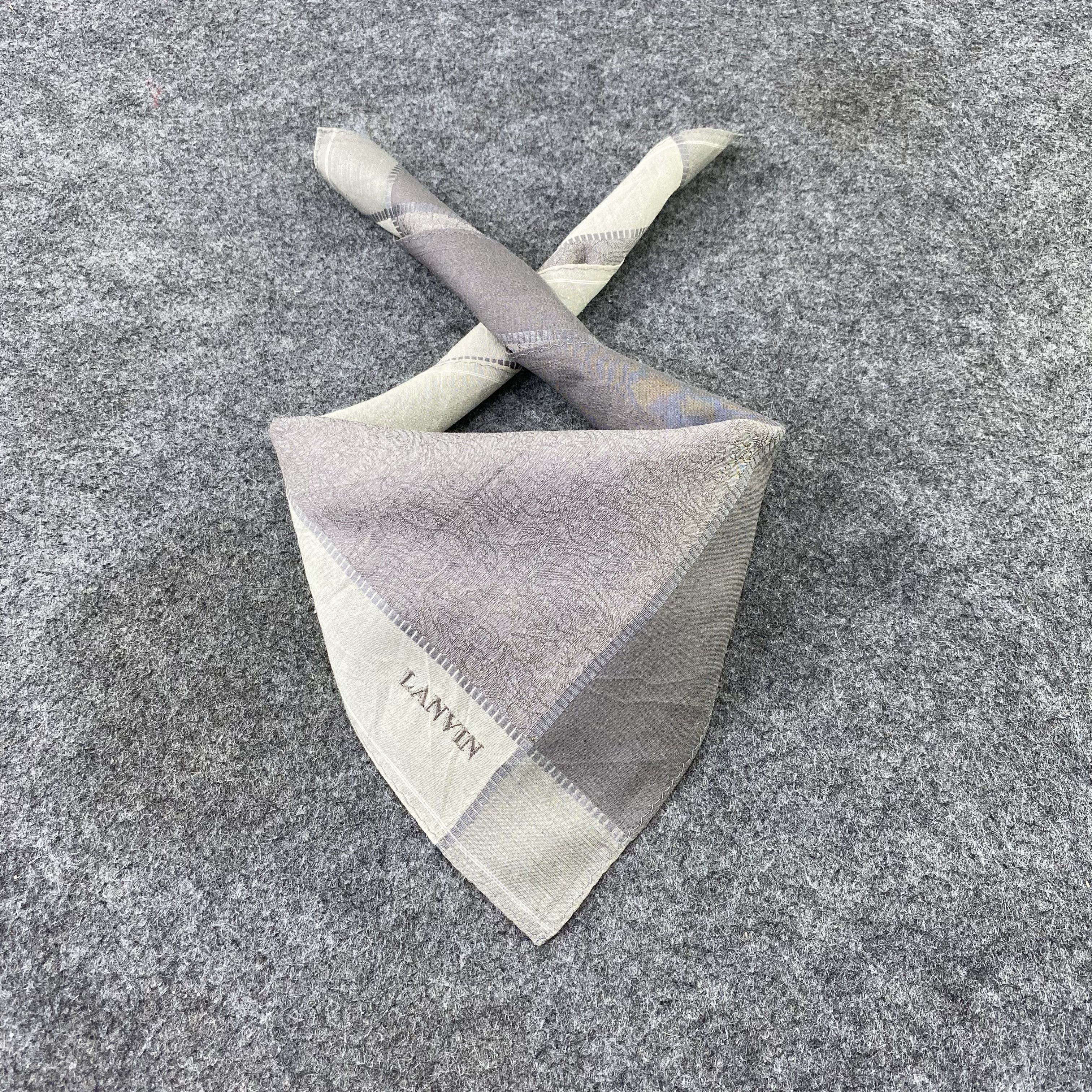 Lanvin × Vintage Lanvin Handkerchief / Bandana / Neckerchief /Headscarf-B1125 Size ONE SIZE - 2 Thumbnail