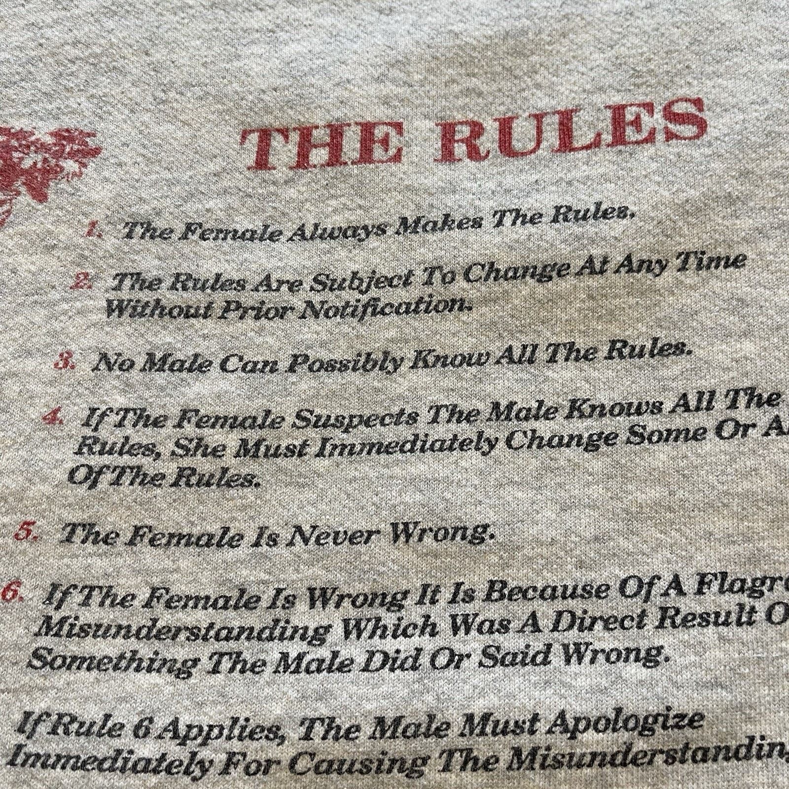 Vintage Vtg Jerzees Sweatshirt USA Female Women’s Rules L Feminism Size L / US 10 / IT 46 - 3 Thumbnail
