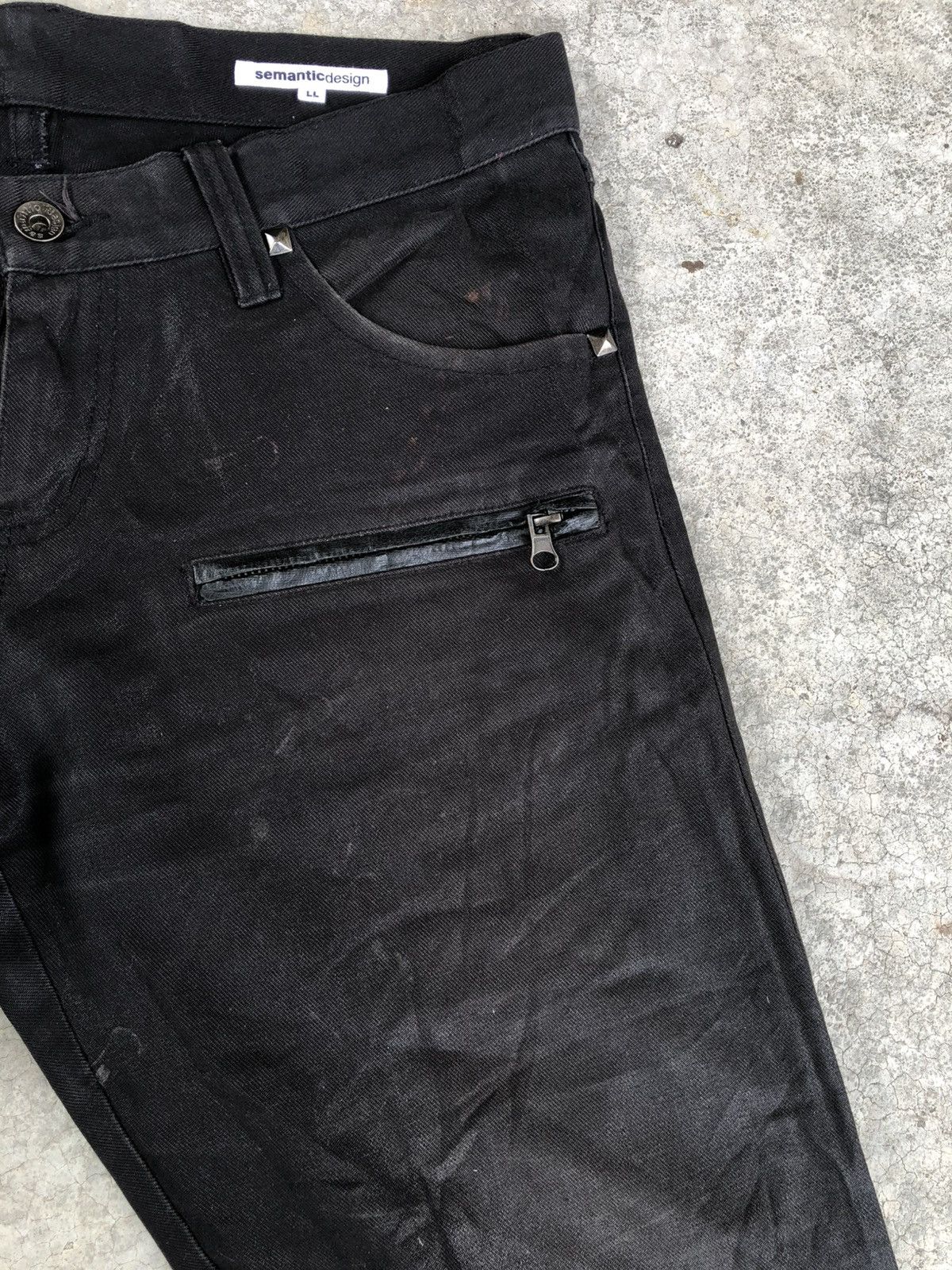 If Six Was Nine Semantic Design Flared Jeans Wax Jeans Size US 32 / EU 48 - 20 Thumbnail