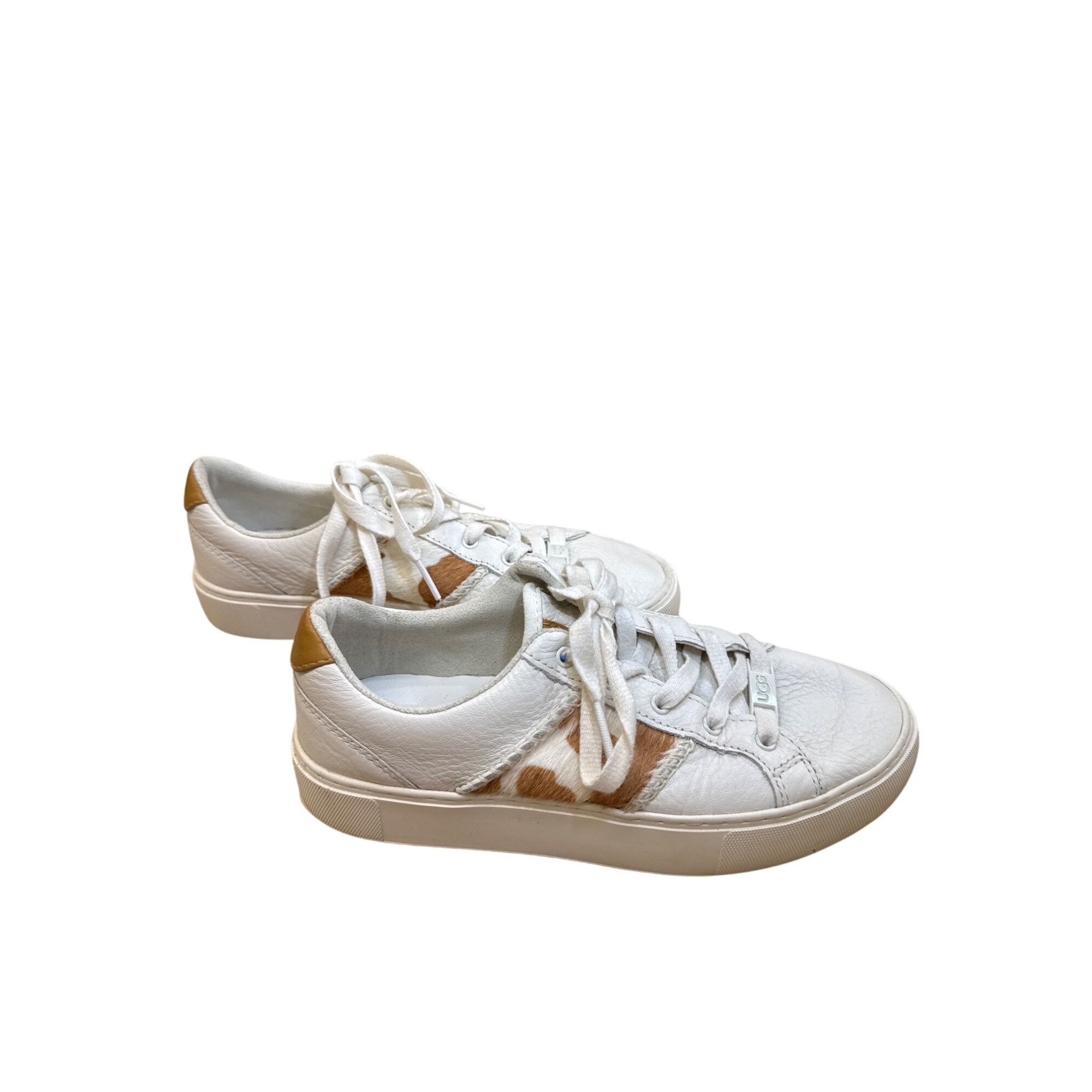 Ugg Ugg Womens White Brown Leopard Print Sneakers shoes Size 6 S Size US 6 / IT 36 - 3 Thumbnail