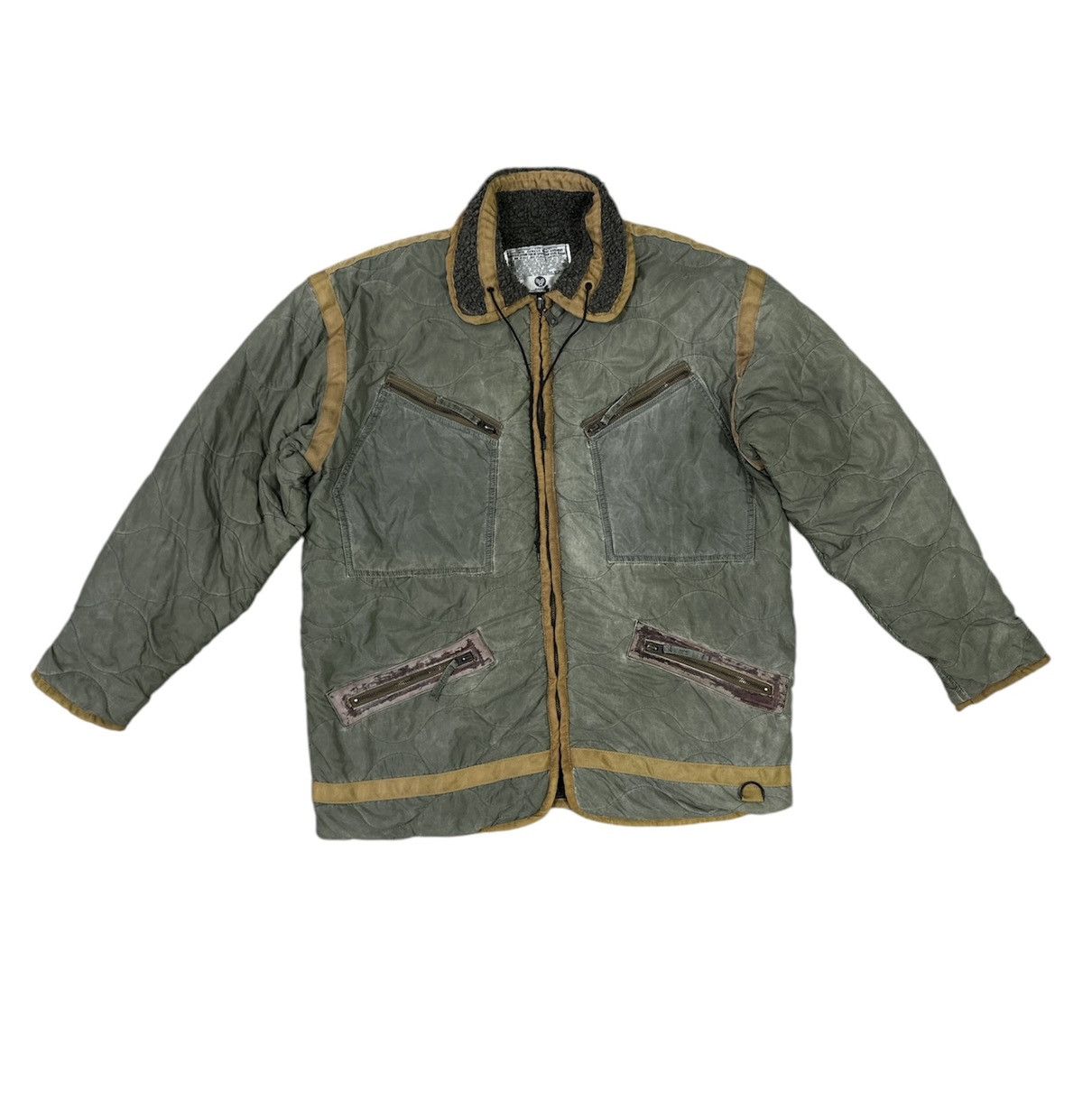 Avirex Vintage Avirex Quilted Jacket Sherpa Inside Nice Design Size US M / EU 48-50 / 2 - 1 Thumbnail