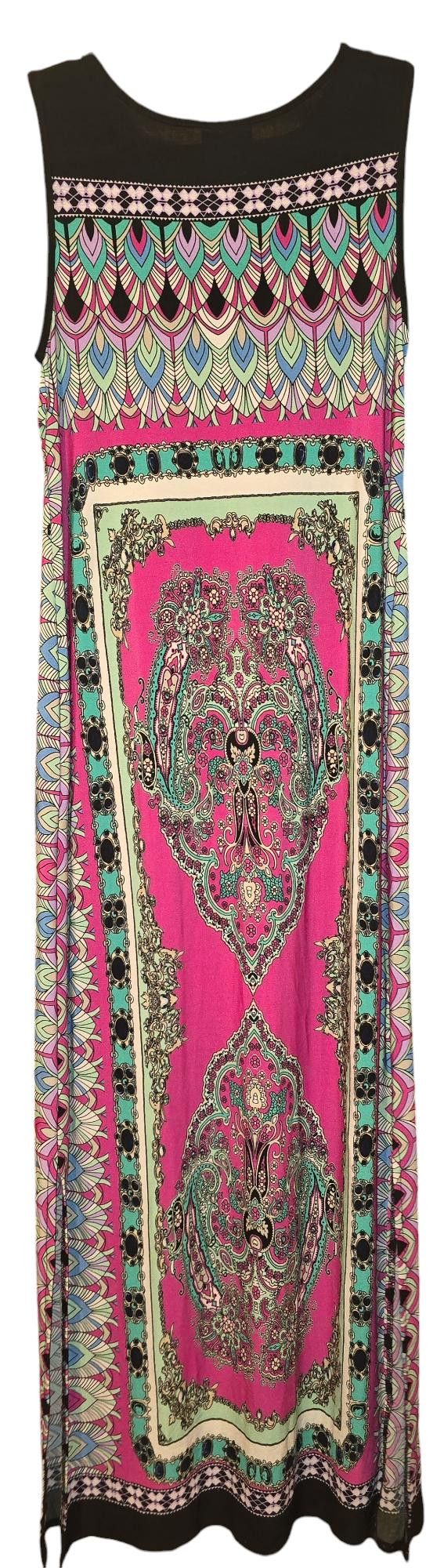 Designer Vibrant Roz & Ali Maxi Dress for Effortless Style Size M / US 6-8 / IT 42-44 - 3 Thumbnail