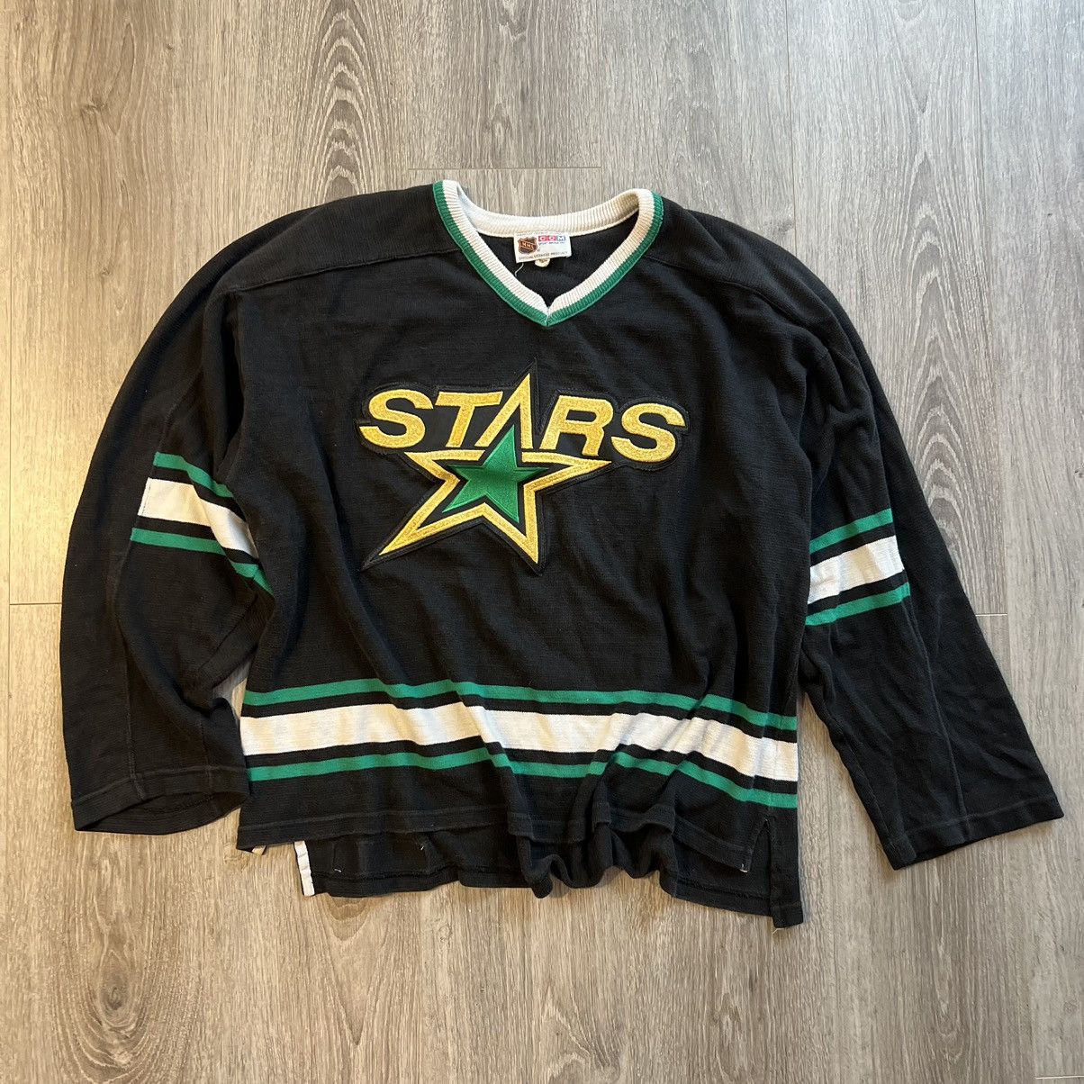 image of Ccm x Vintage Dallas Stars Hockey Jersey Sweater in Black, Men's (Size XL)