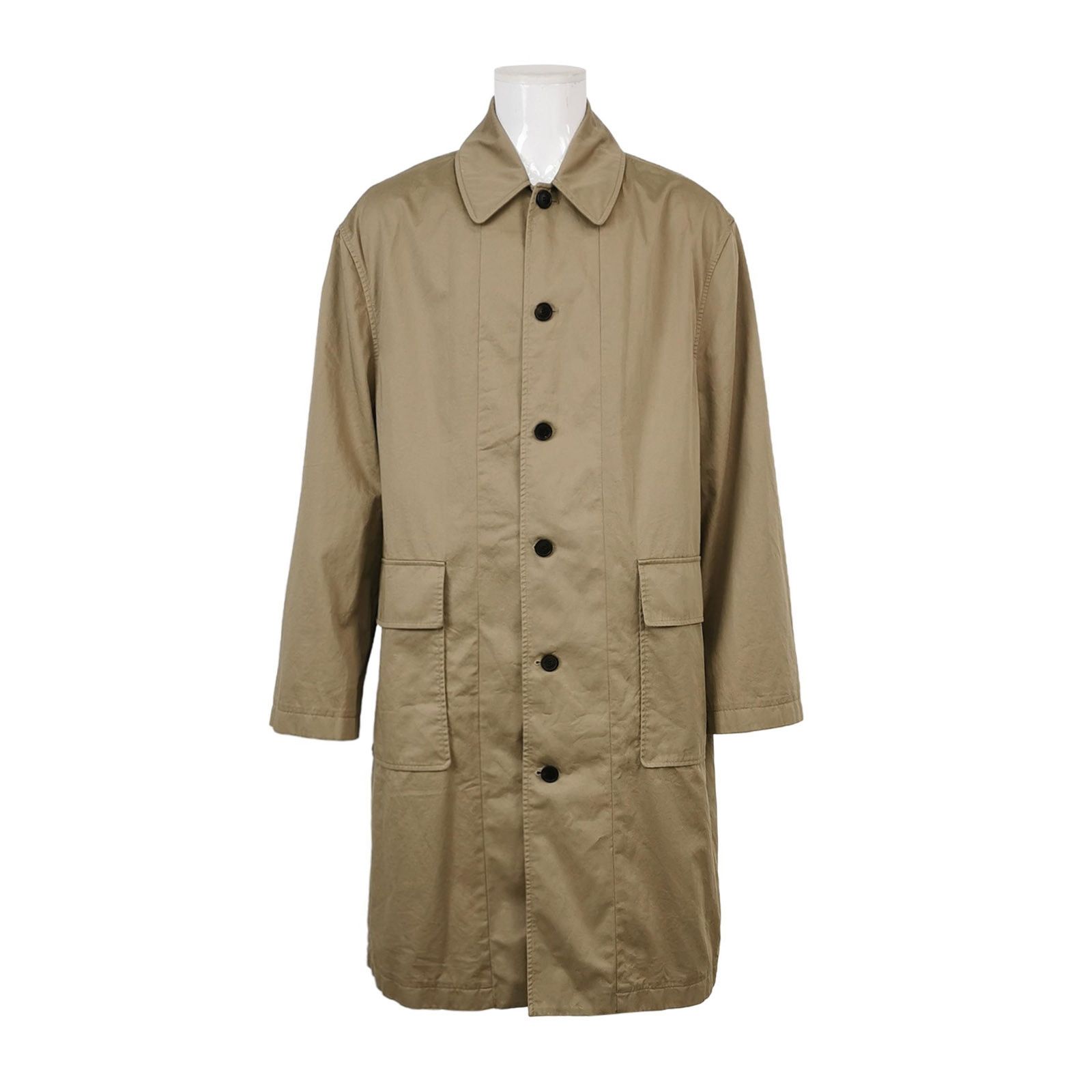 Balenciaga Balenciaga XS Cotton Solid Long-Sleeve Trench Coat Size US XS / EU 42 / 0 - 1 Thumbnail