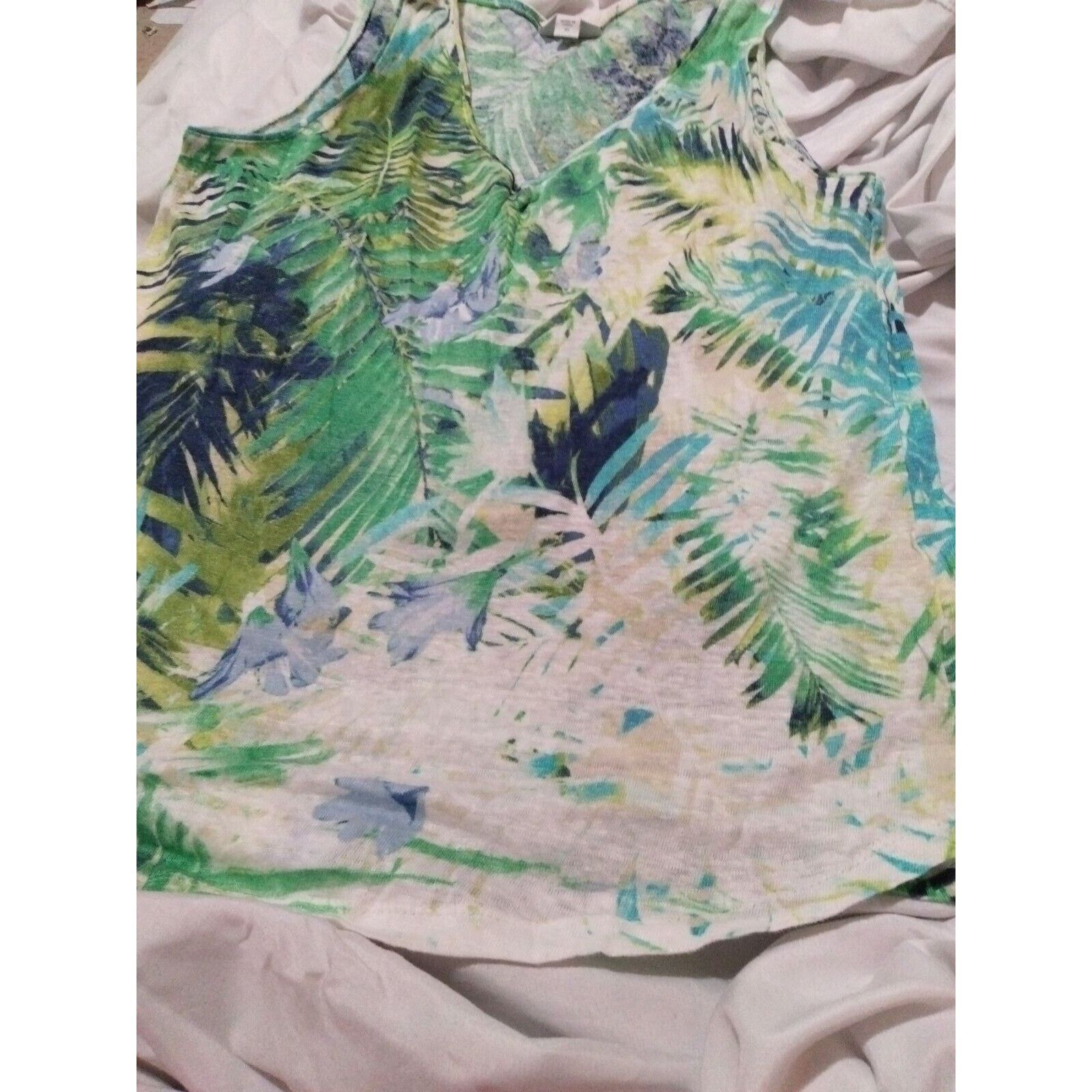 Other J Jill Love Linen Sleeveless Palm Leaf Sleeveless Linen XS Size XS / US 0-2 / IT 36-38 - 4 Thumbnail