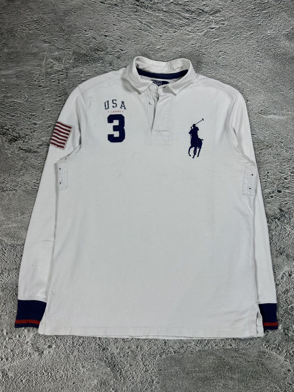 Ralph Lauren Chief Keef Polo Ralph Lauren England longsleeve white Size US L / EU 52-54 / 3 - 1 Thumbnail