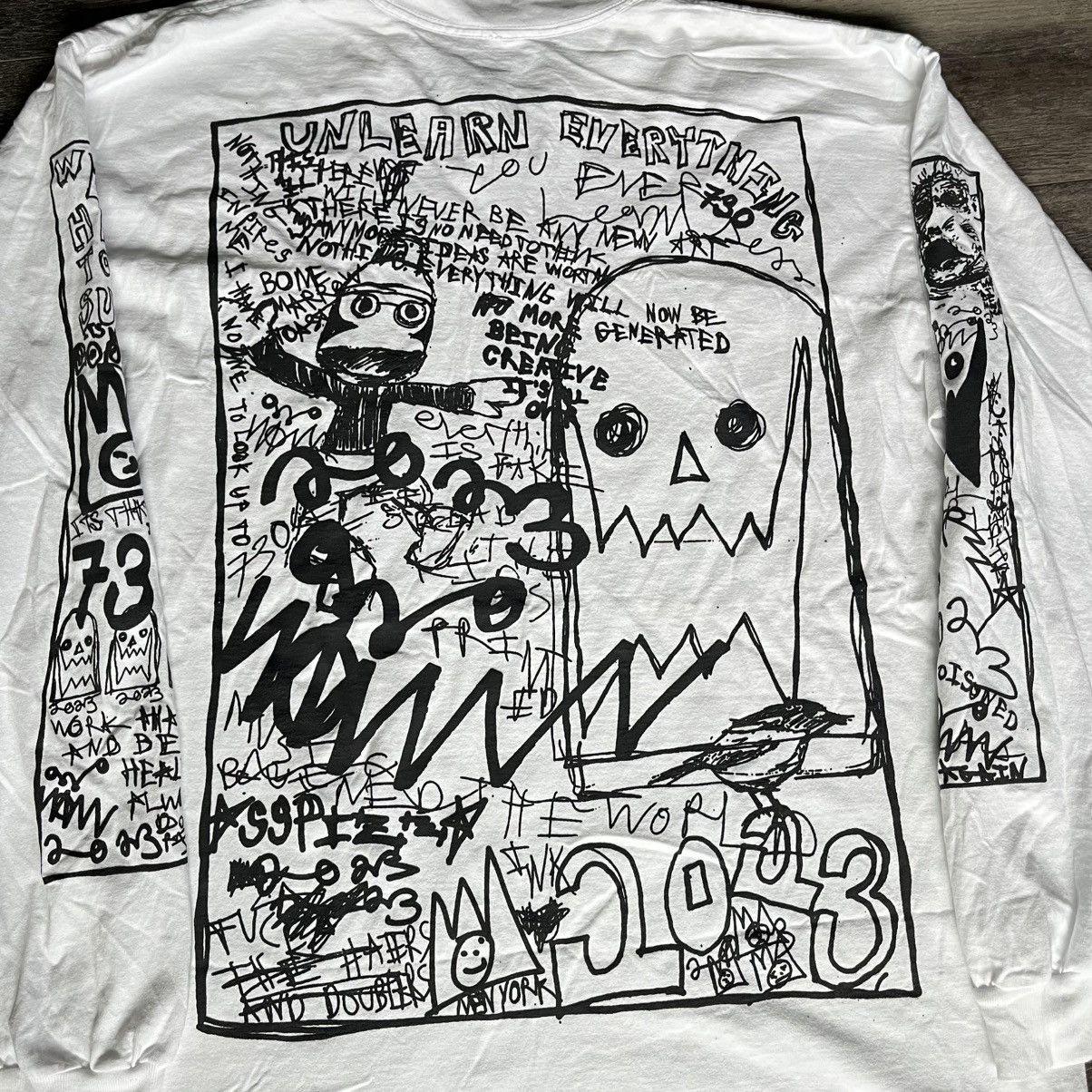 Asspizza Asspizza 2023 Tour Puff Print Longsleeve Graphic Tee Shirt Size US XXL / EU 58 / 5 - 6 Thumbnail
