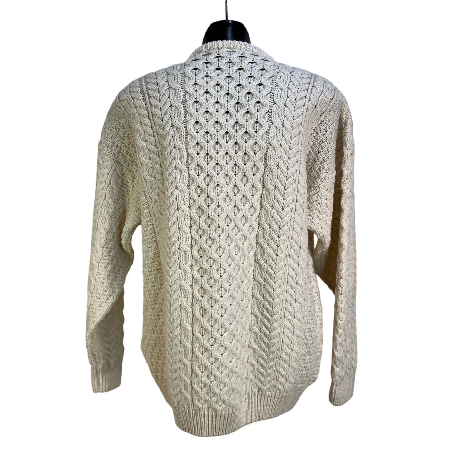 Carraig Donn Carraig Donn Merino Wool Ivory Cable Knit Pullover Sweater Size US L / EU 52-54 / 3 - 7 Thumbnail