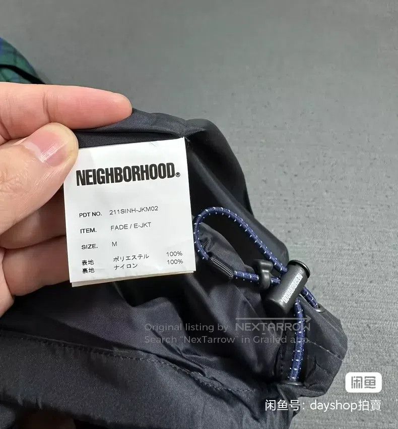 Neighborhood Neighborhood Gradient Plaid Hooded Windbreaker Jacket Mult Size US M / EU 48-50 / 2 - 7 Thumbnail