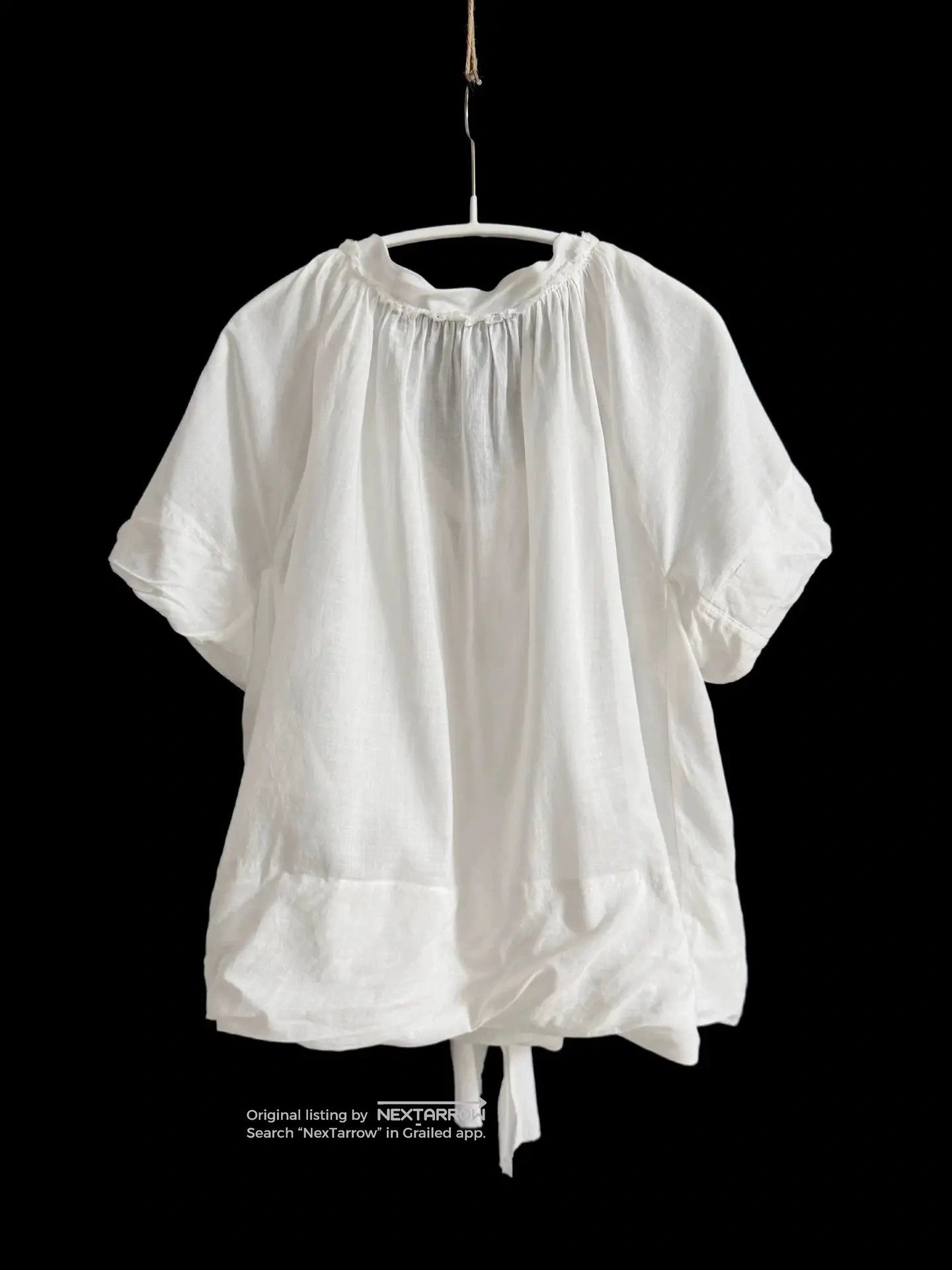 Comme Des Garçons Cloud Tie Shirt M in White, Women's — image 6 of 6