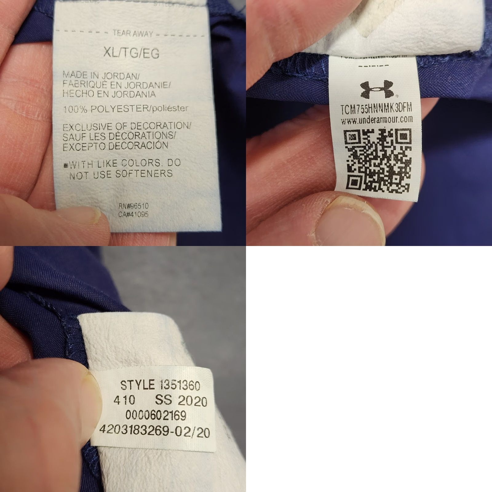 Under Armour Under Armour Shirt Mens XL Short Sleeve Button Up North Ridgeville Ohio Football Blue Size US XL / EU 56 / 4 - 8 Thumbnail