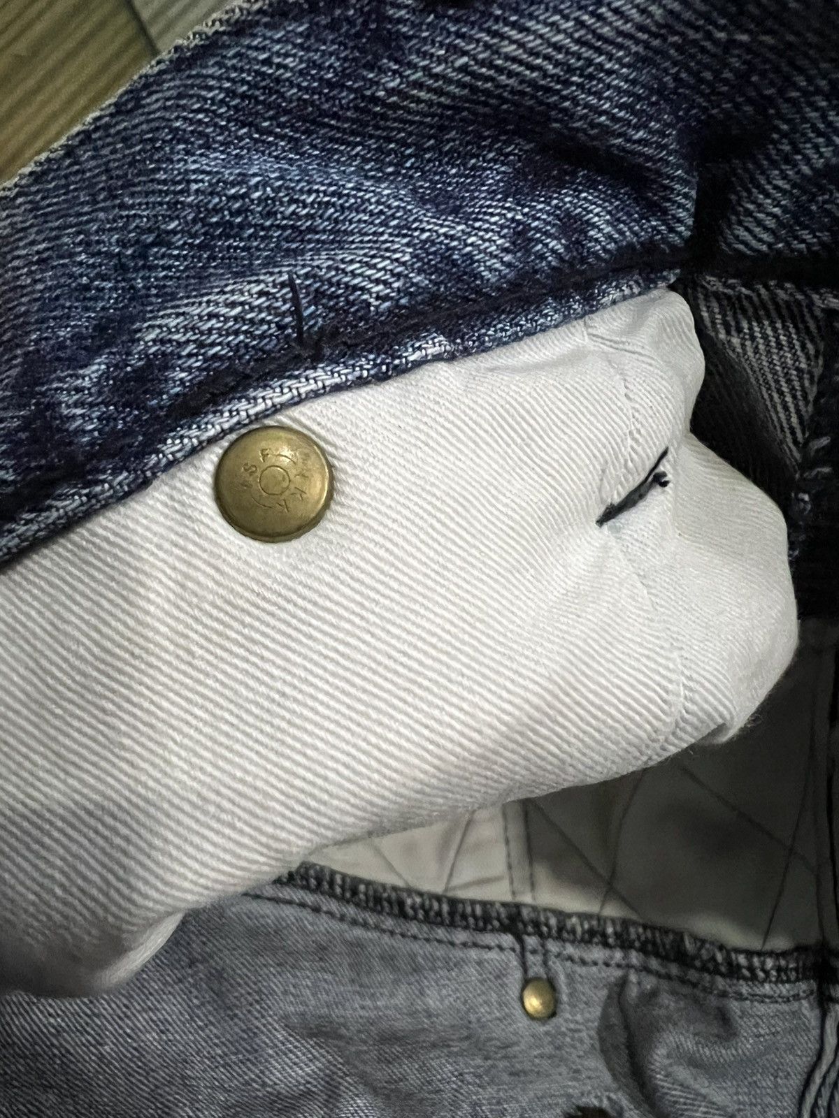 Fat Tokyo × If Six Was Nine 💥Baggy💥Vintage Fat Tyo Sashiko Boro Style Denim Size US 36 / EU 52 - 15 Thumbnail