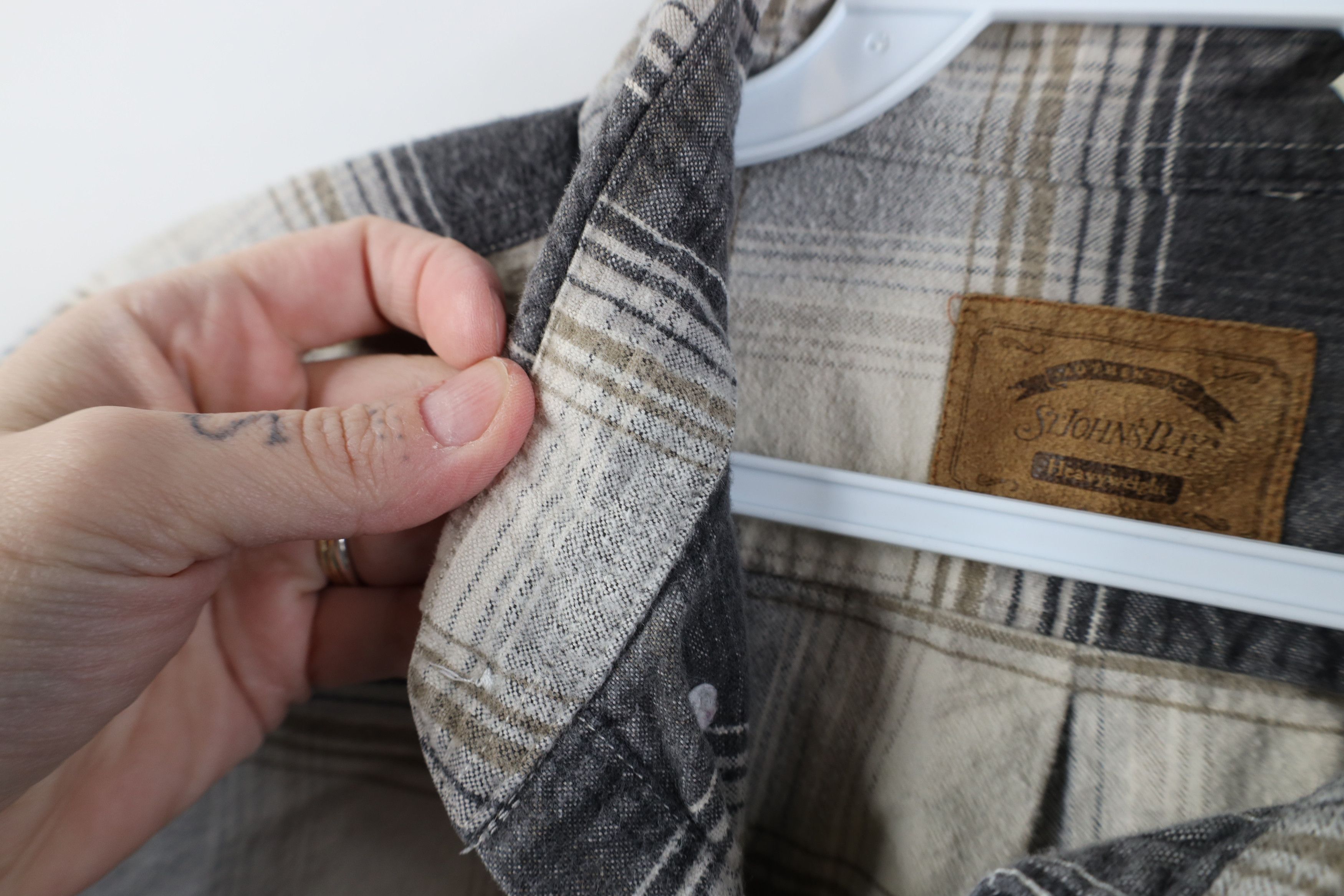 Vintage Vintage 90s Streetwear Heavyweight Flannel Button Down Shirt Size US L / EU 52-54 / 3 - 8 Thumbnail